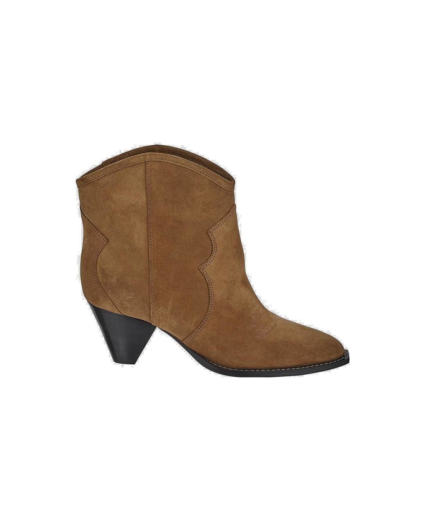 Isabel Marant Darizio Almond-toe Boots - BUFF