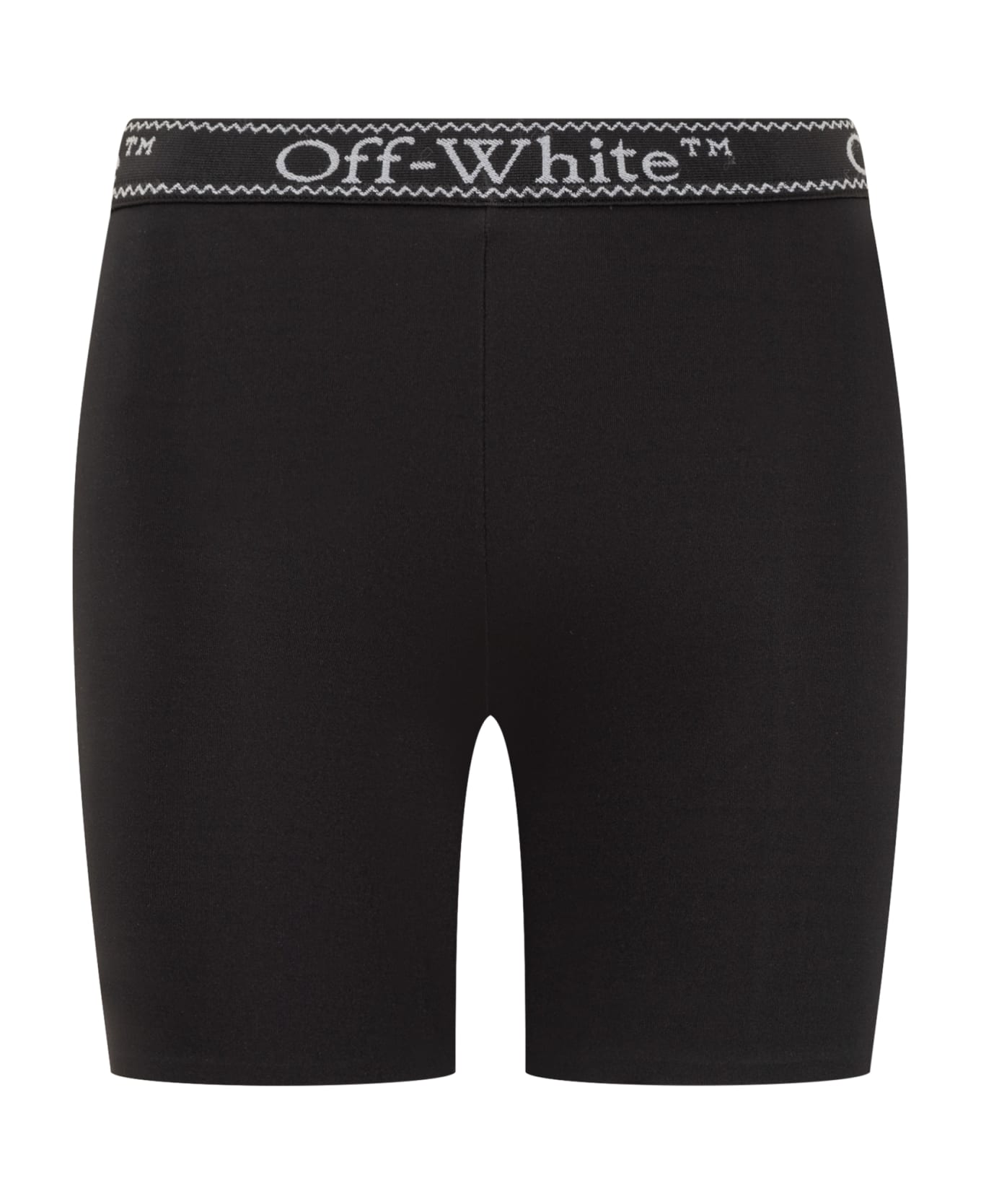 Off-White Logo Band Shorts - BLACK WHITE