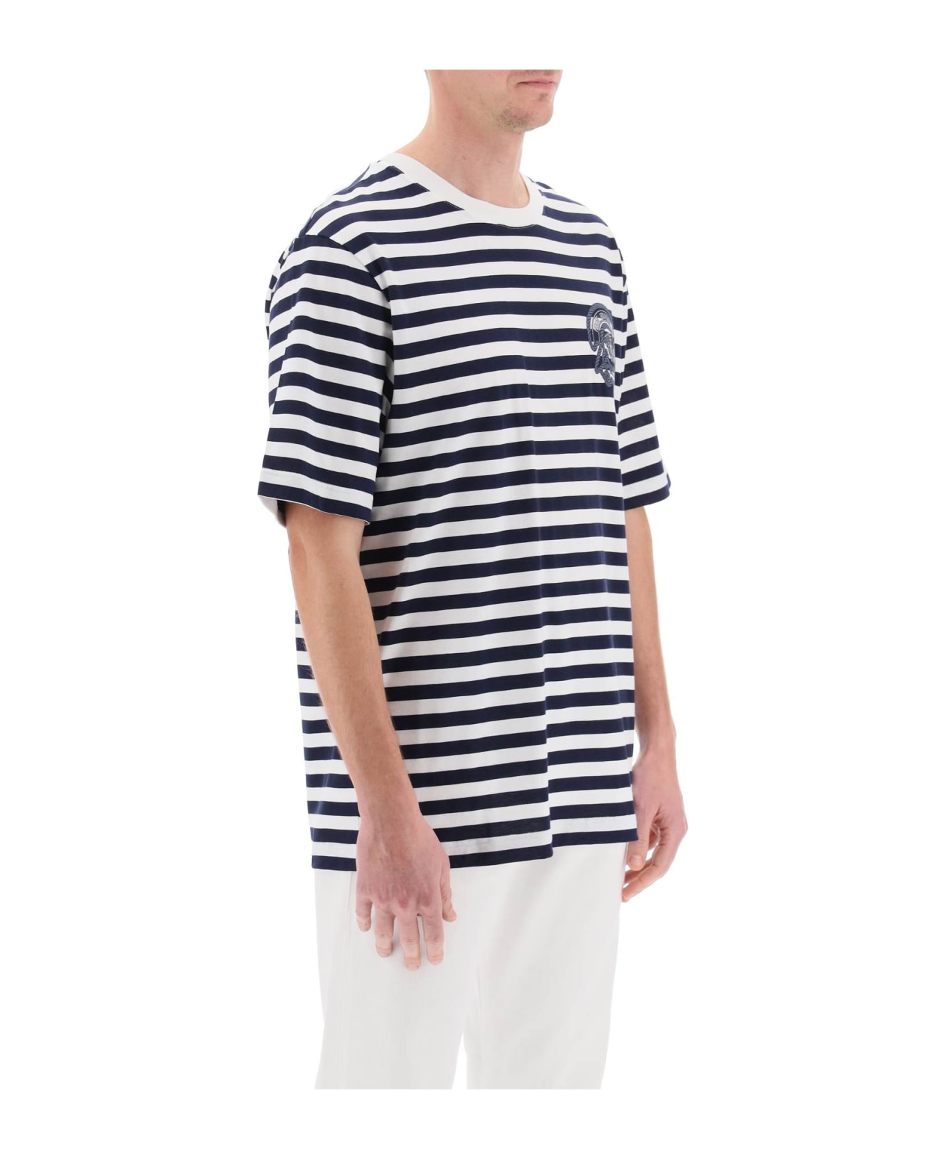 Versace Striped T-shirt - White