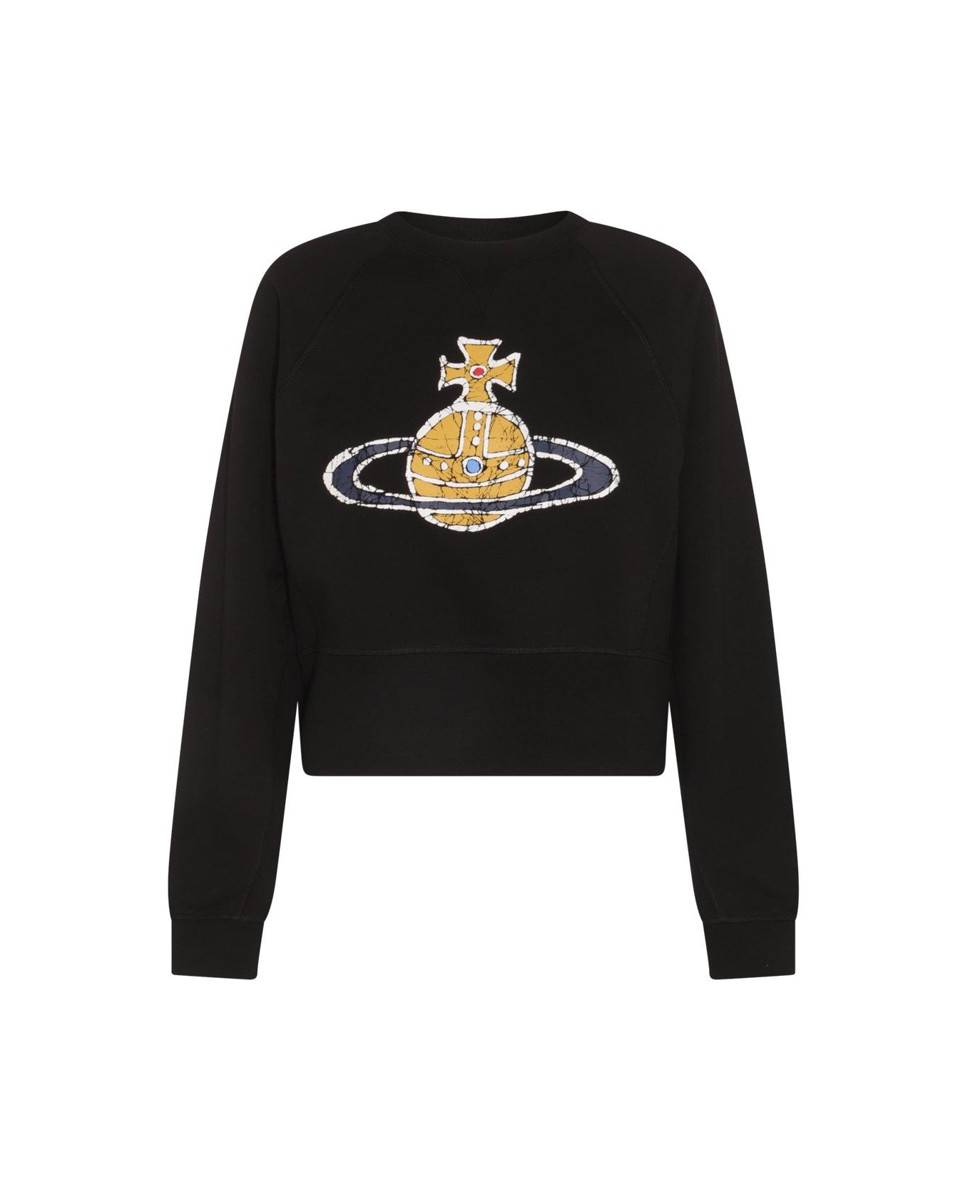 Vivienne Westwood Logo-printed Crewneck Sweatshirt - BLACK