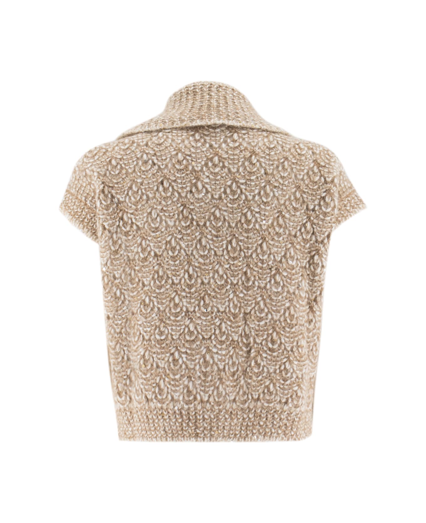 Peserico Alpaca Gilet - LATTE MACCHIATO