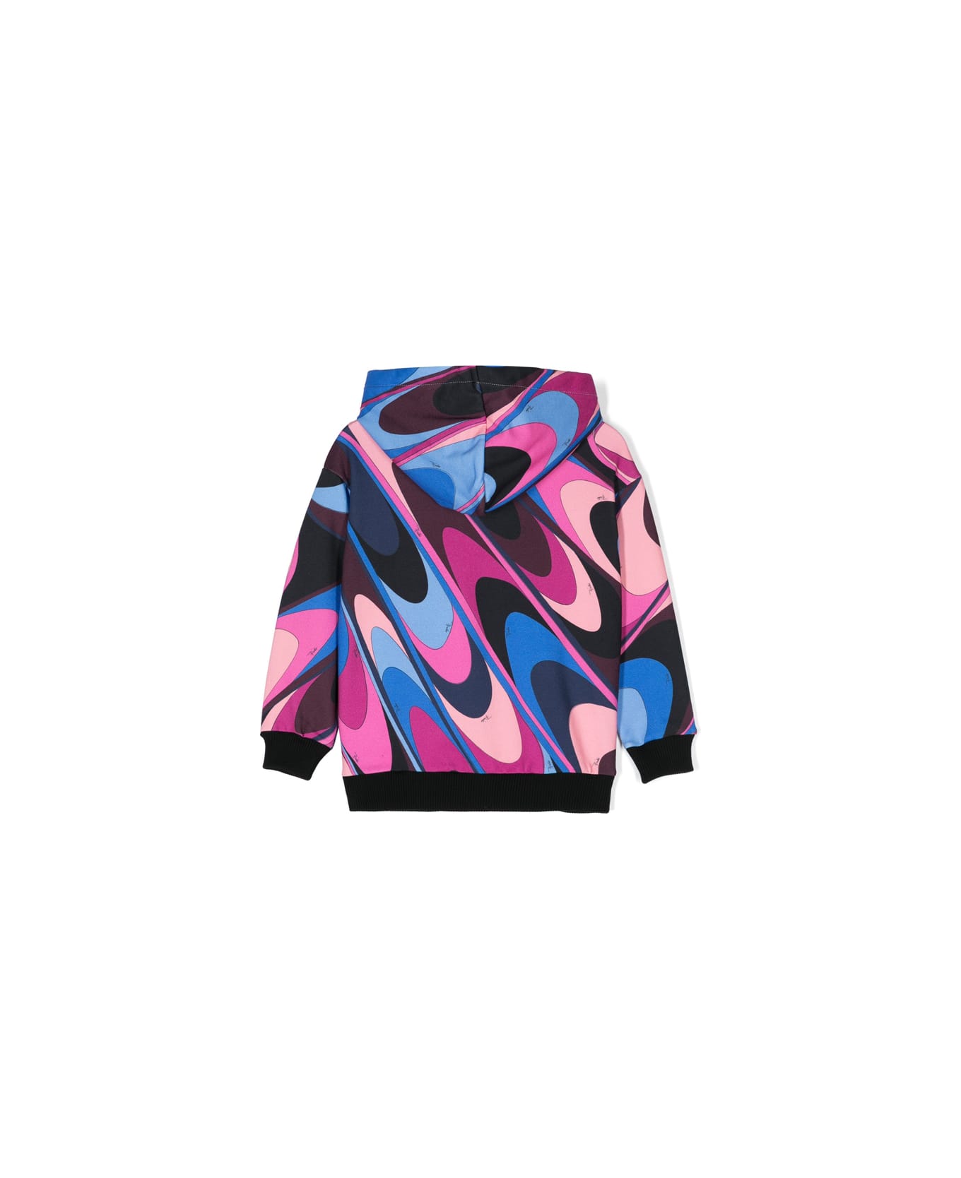 Pucci Hoodie With Wave Print - MultiColour