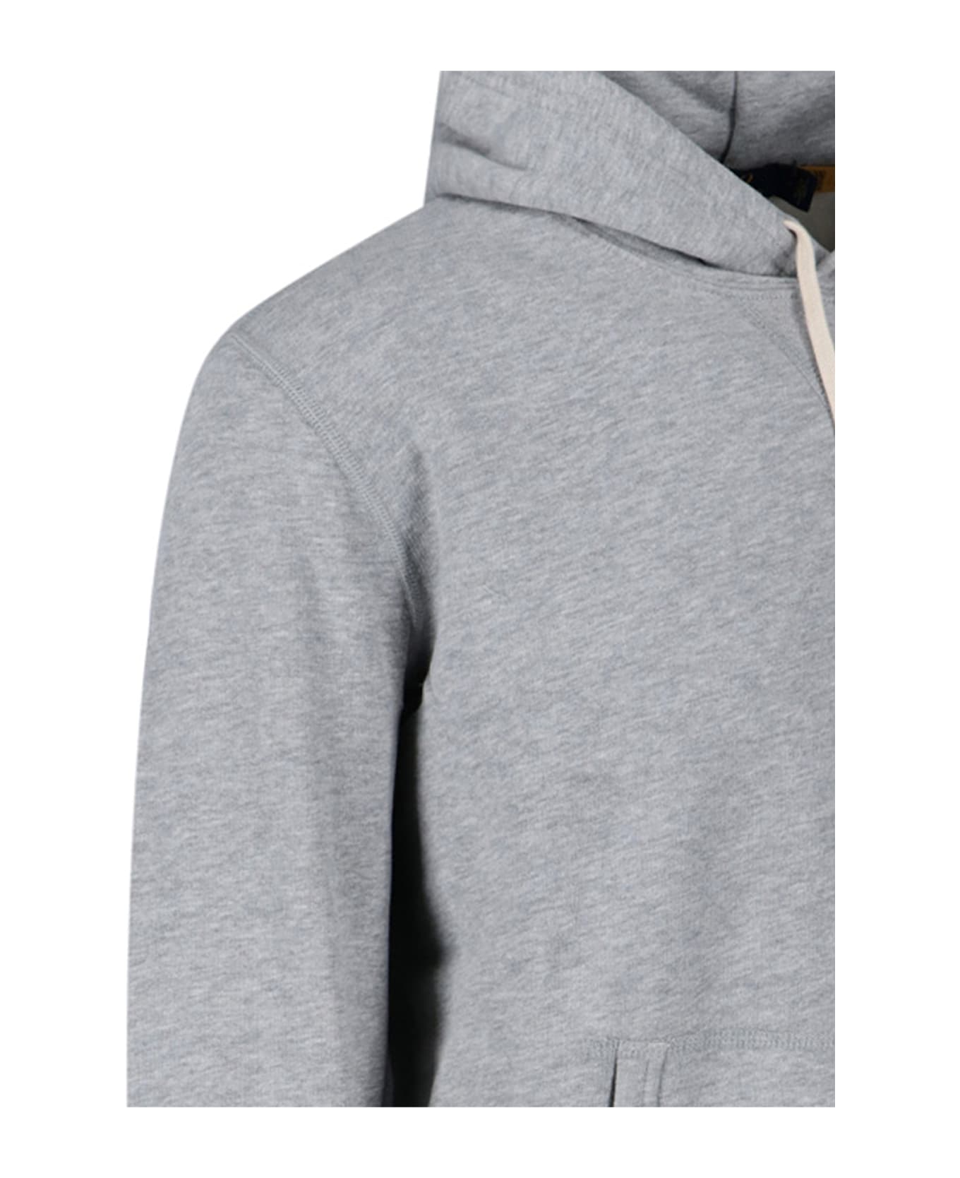 Ralph Lauren Logo Hoodie - ANDOVER HEATHER