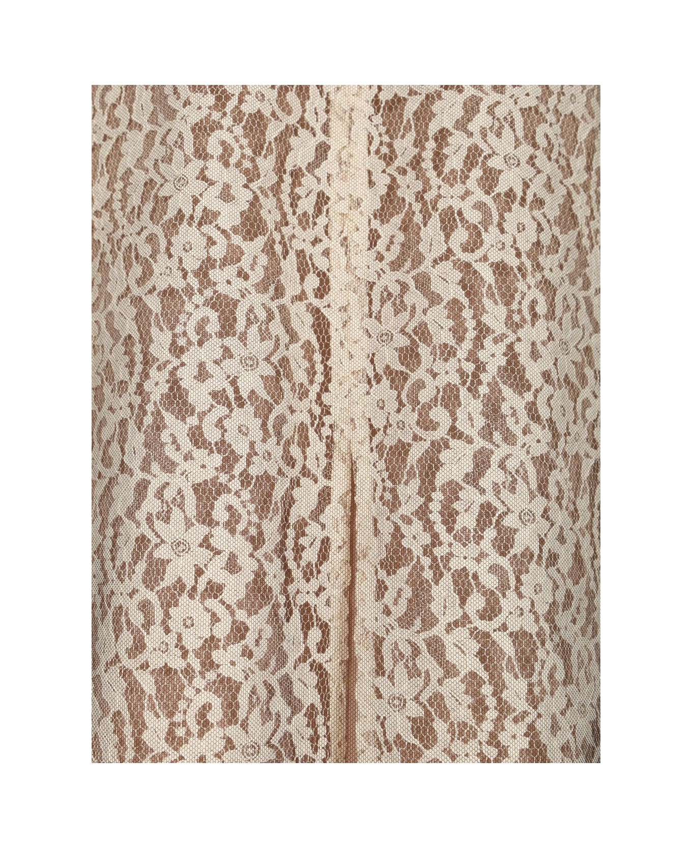 Fendi Lace Midi Skirt - Multicolor