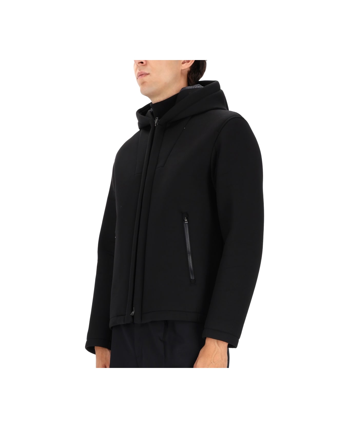 Herno Three-layer Water-repellent Jacket - BLACK