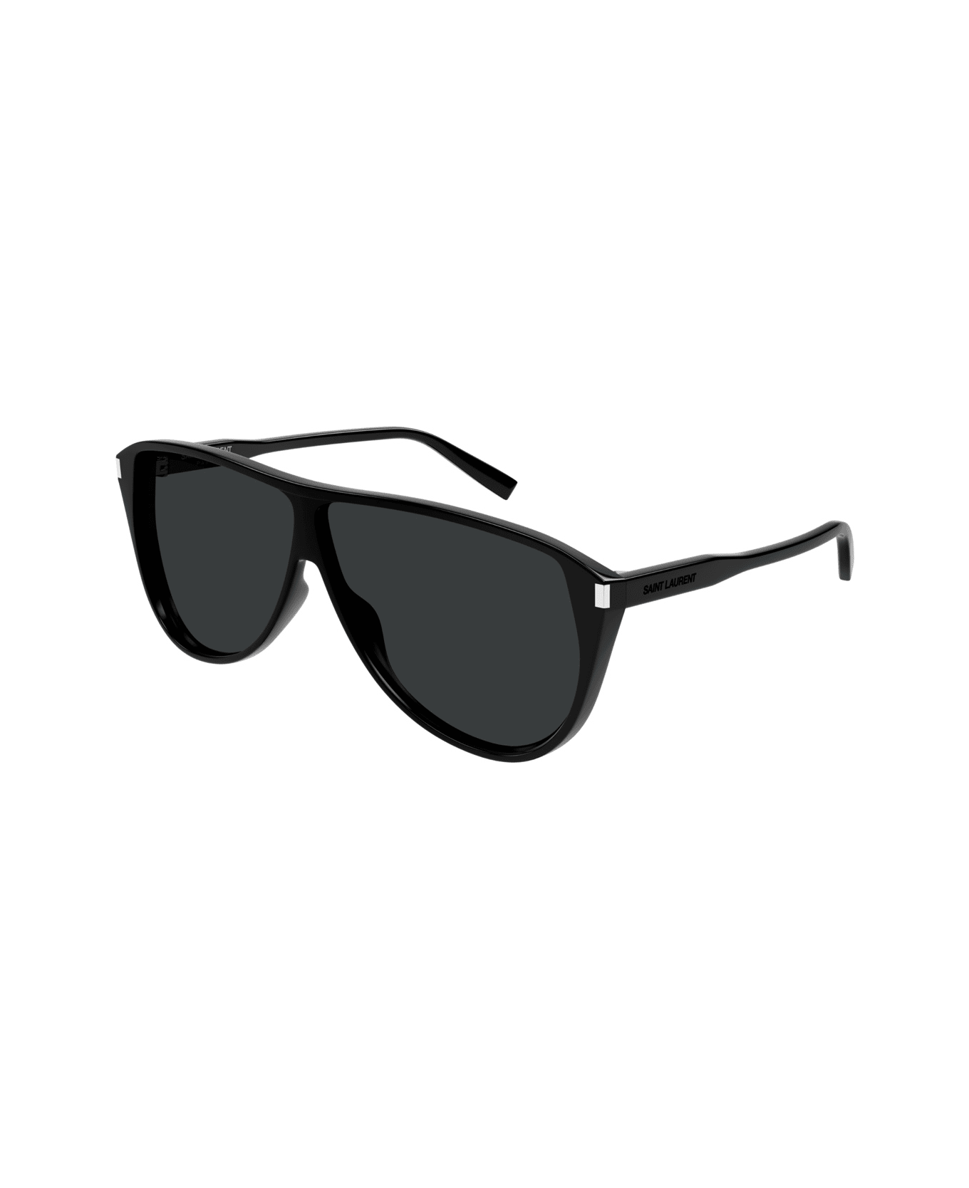 Saint Laurent Eyewear Saint Laurent Sl 731 Gaspar Linea Corner Angle 002 Black Black Sunglasses - Nero