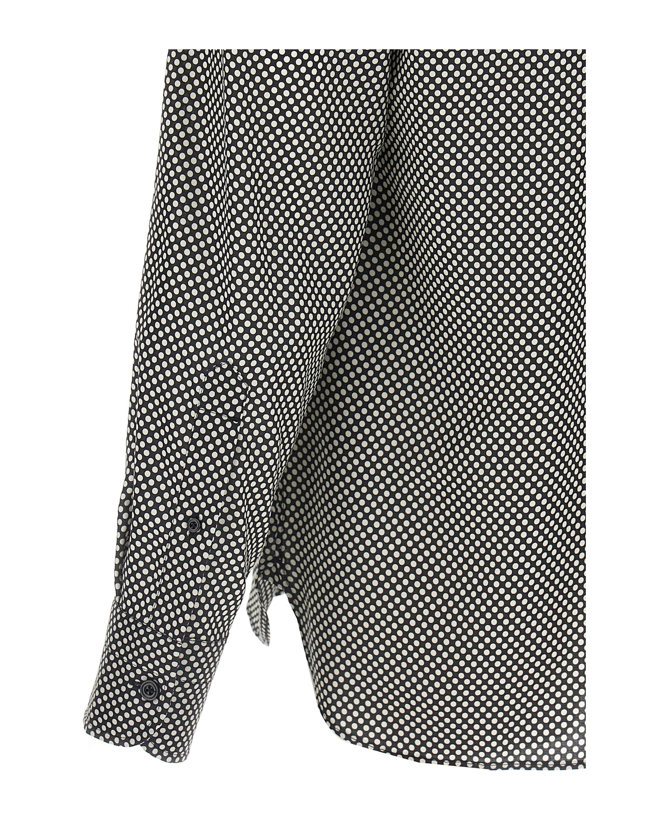 Tom Ford Polka Dot Shirt - White/Black