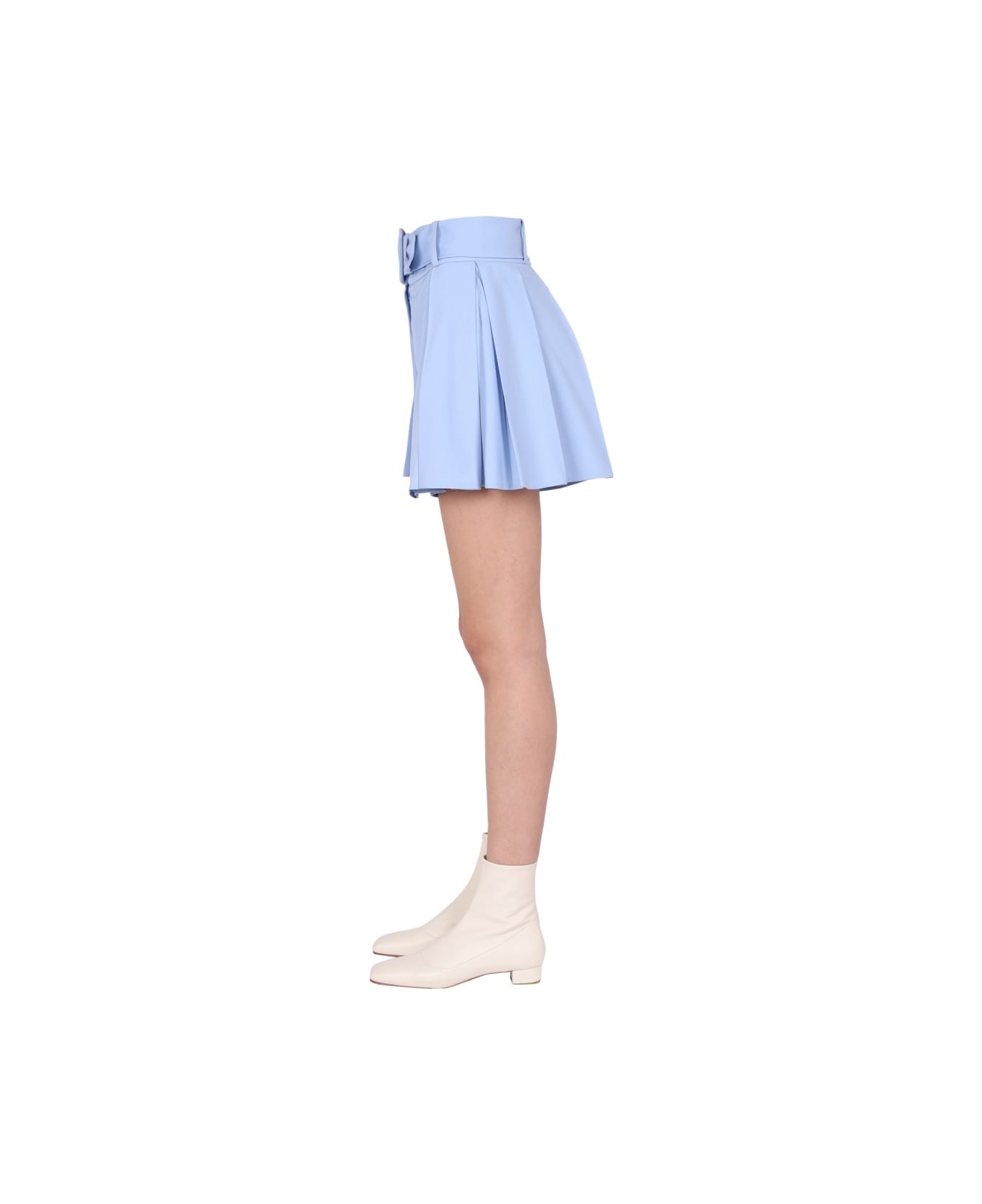 Patou Belted Shorts - AZURE