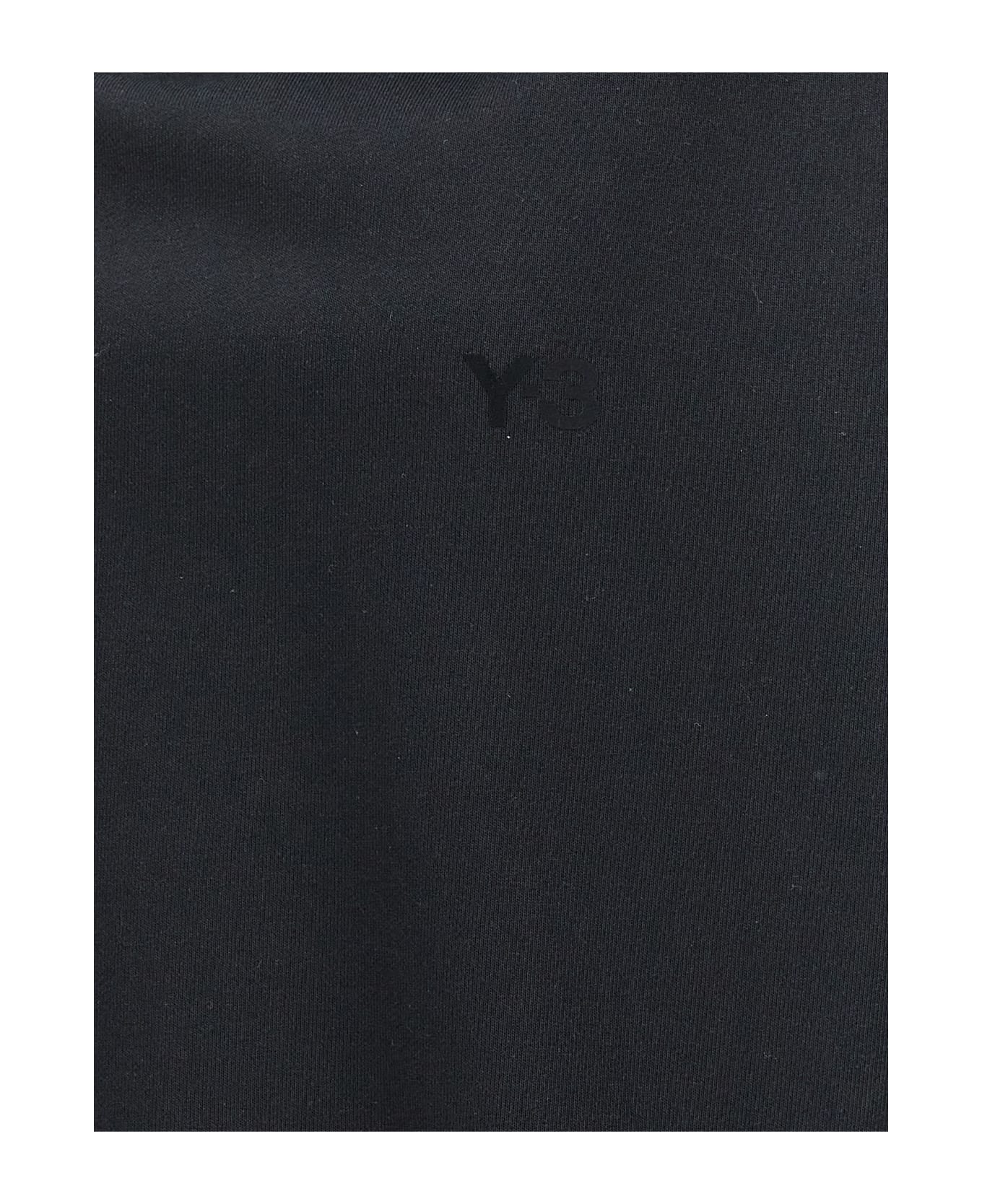 Y-3 Logo Print Hoodie - Black   フリース
