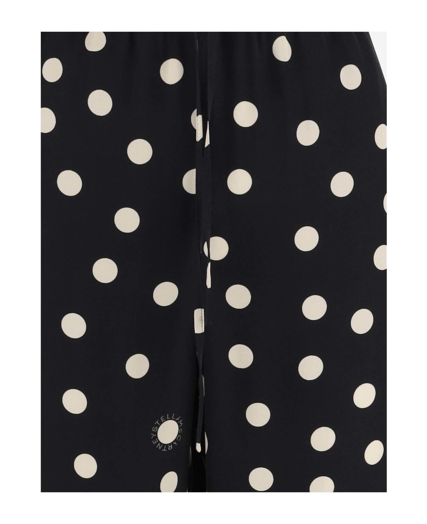 Stella McCartney Pants With Polka Dot Pattern - Black