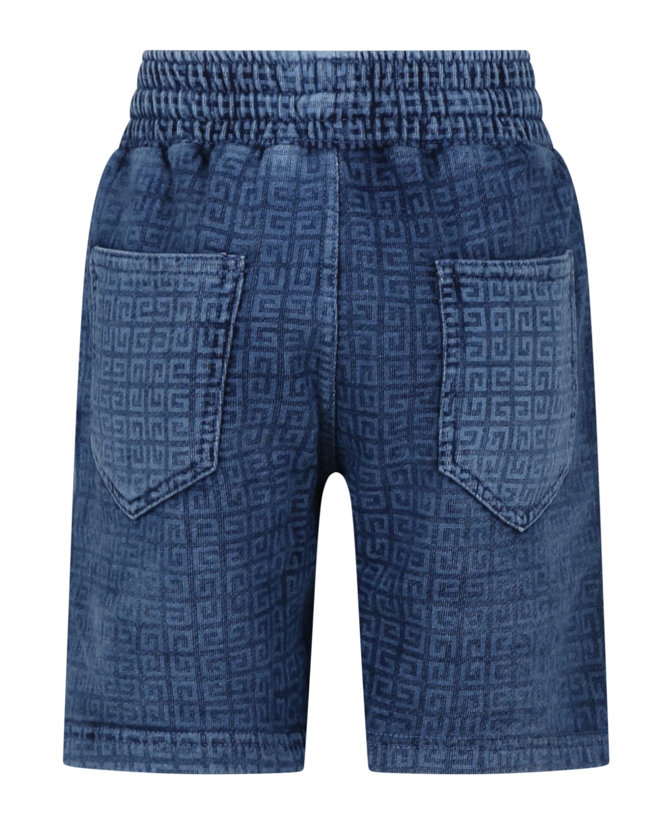 Givenchy Blue Sports Shorts For Boy - Blue