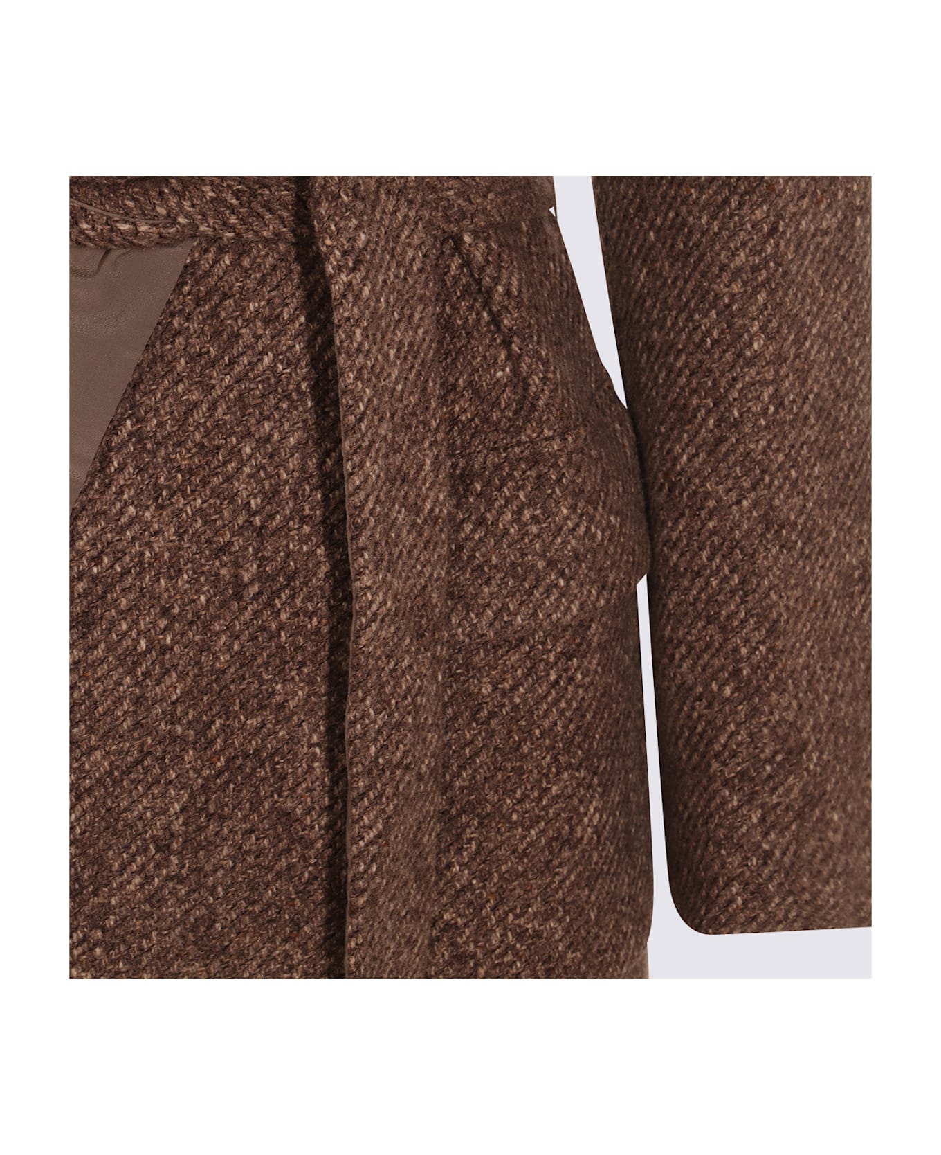 Brunello Cucinelli Brown Wool Coat - Brown
