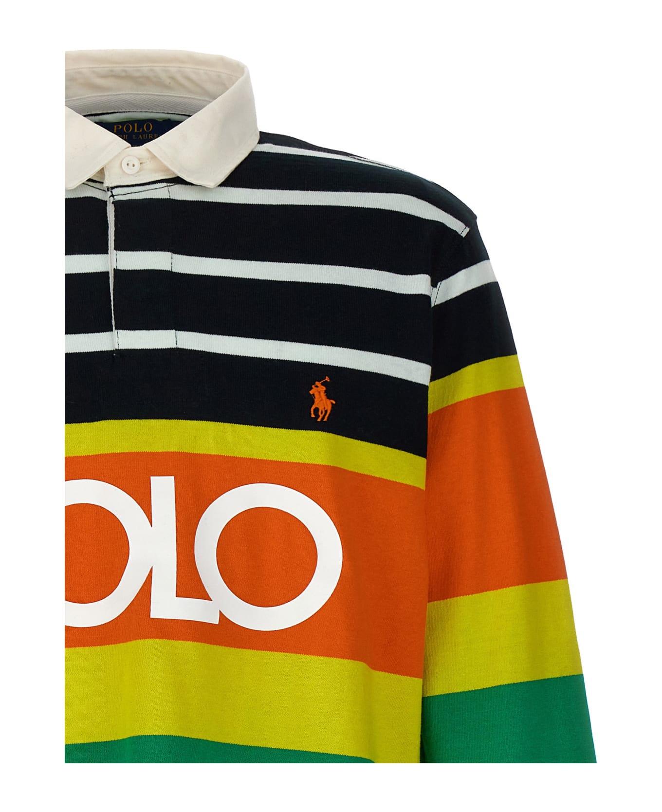 Polo Ralph Lauren Logo Striped Polo Shirt - Multicolor