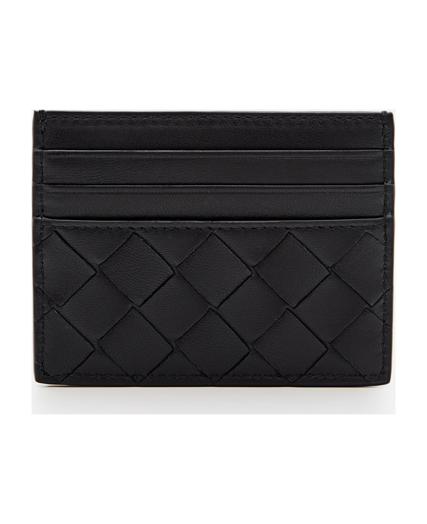Bottega Veneta Small Cardholder Intreccio - Black