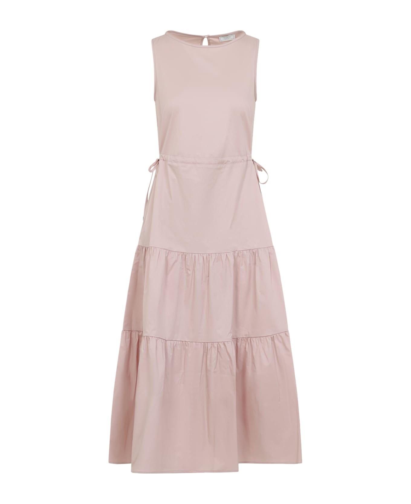 Peserico Cotton Midi Dress - Rosa Fiore Di Ciliegio