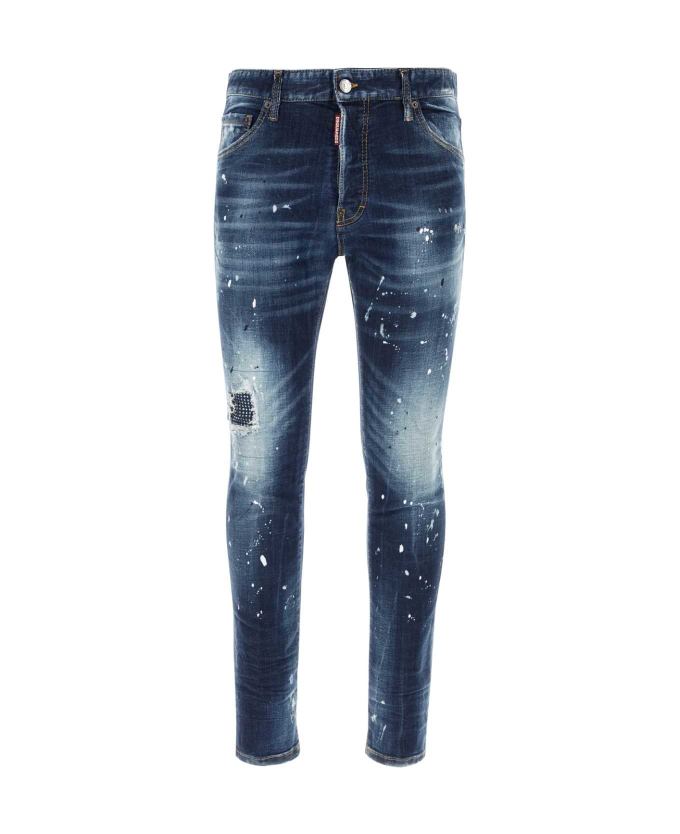 Dsquared2 Stretch Denim Cool Guy Jeans - NAVYBLUE