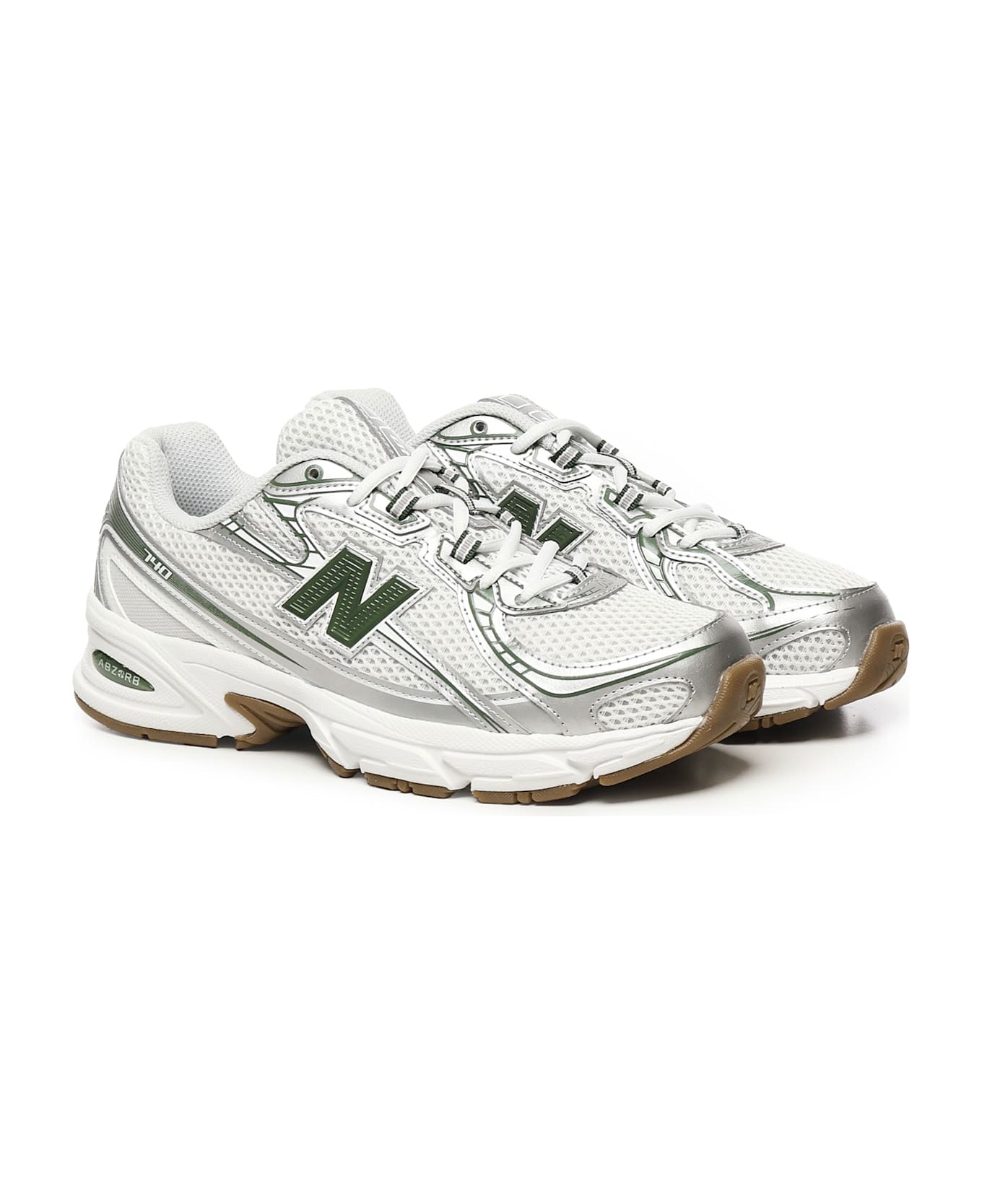 New Balance 740 Sneakers - WHITE/SILVER/GREEN