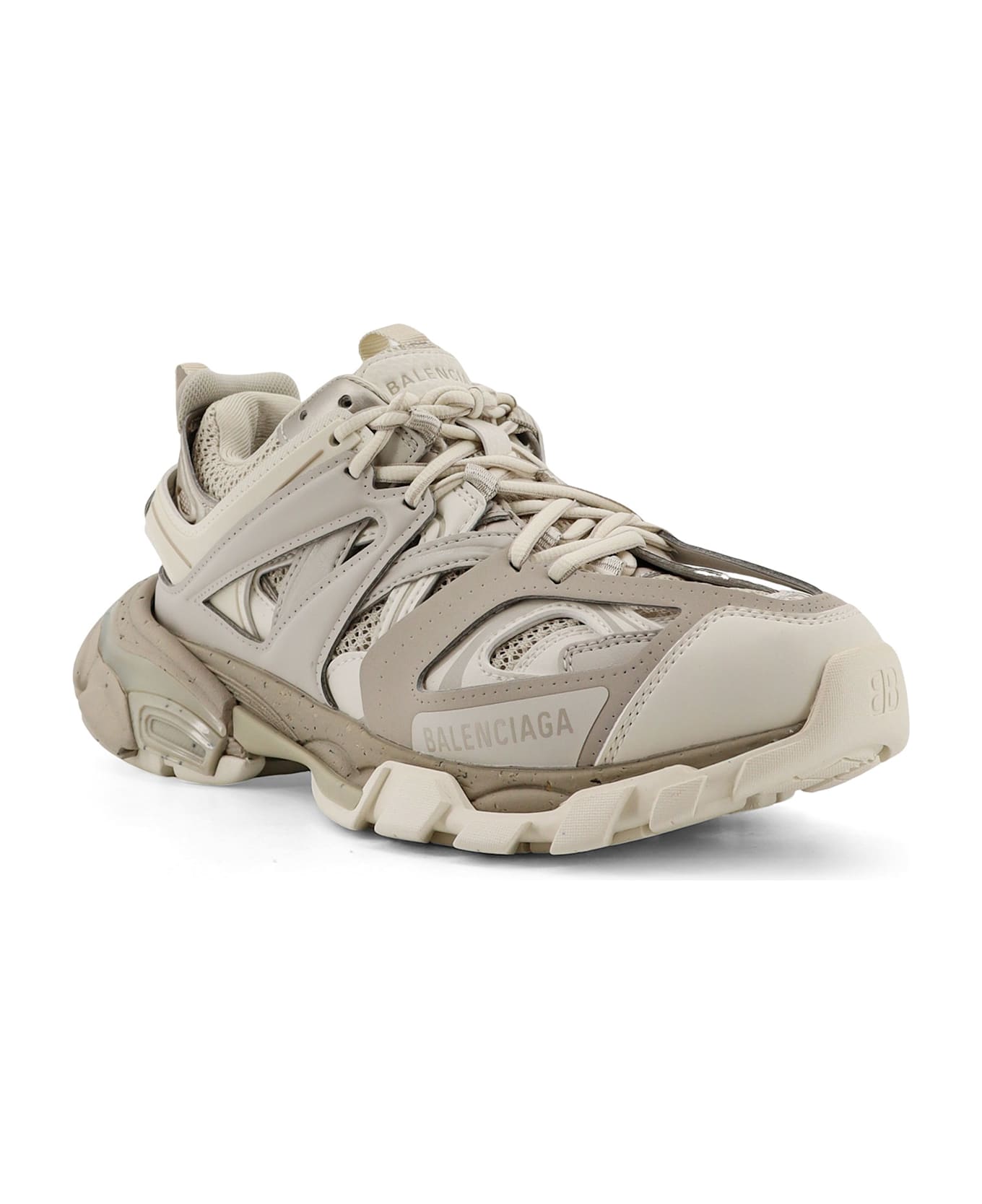 Balenciaga Track Recycled Mesh And Nylon Sneakers - Beige