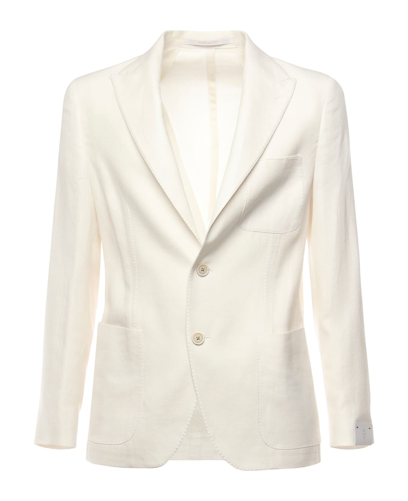 Eleventy Single-breasted Soft Linen Jacket - Beige