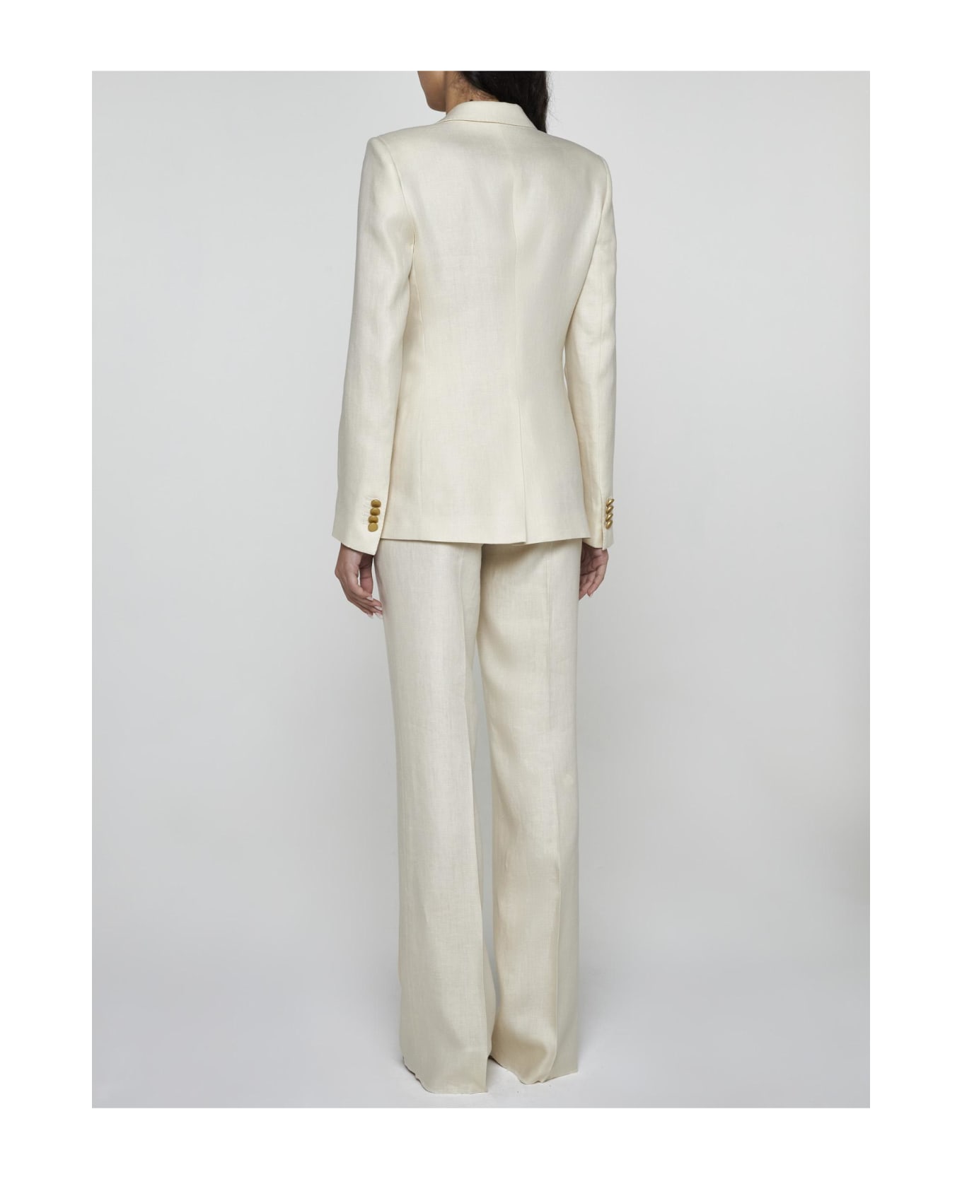 Tagliatore Parigi Linen Suit - Cream