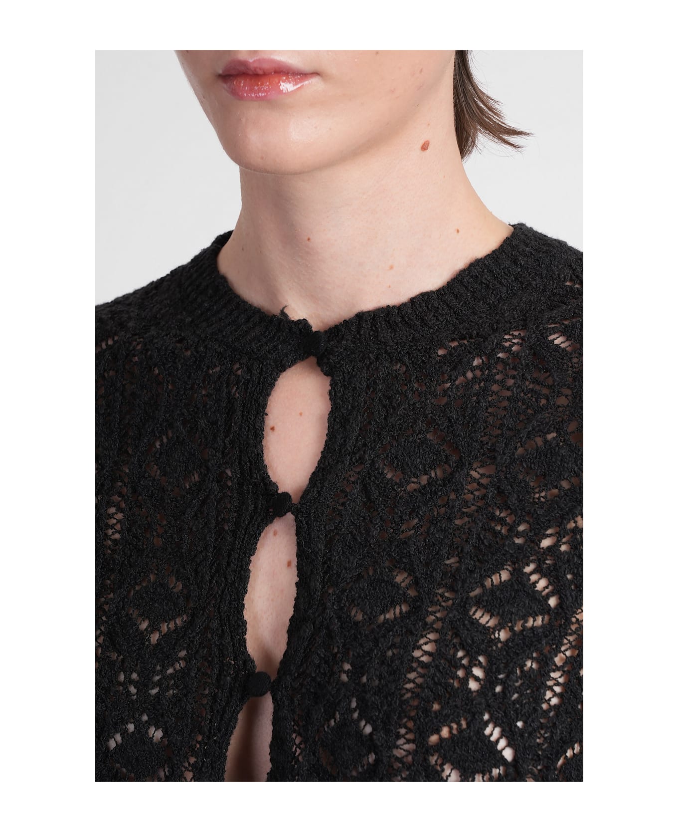 Loulou Studio Evan Mini Dress In Black Cotton - black