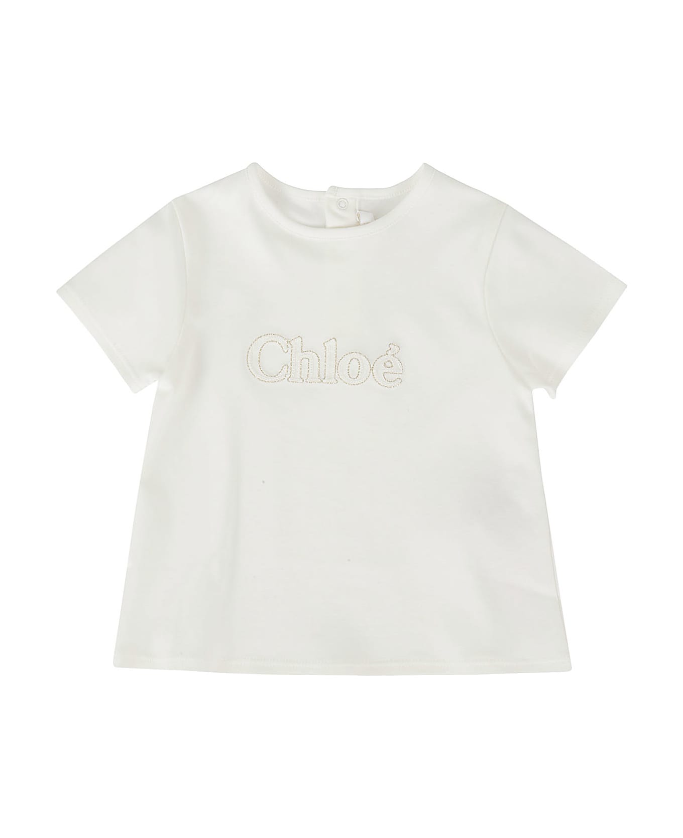 Chloé Tee Shirt - Bianco Sporco Tシャツ＆ポロシャツ