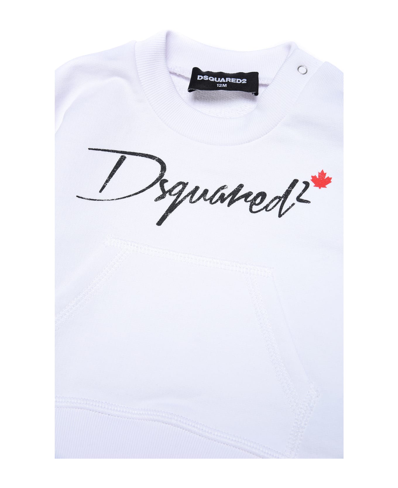 Dsquared2 Logo Sweatshirt - White ニットウェア＆スウェットシャツ
