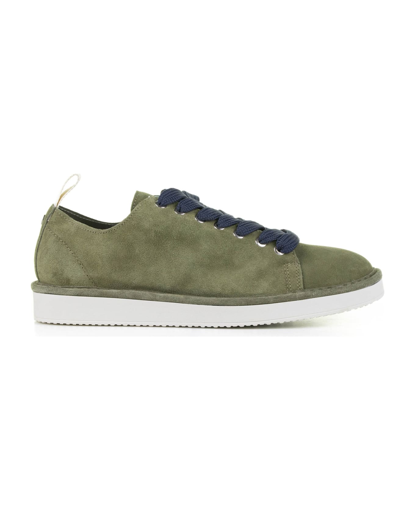 Panchic Sneaker In Military Green Suede - FOREST-NIGHT COBALT スニーカー