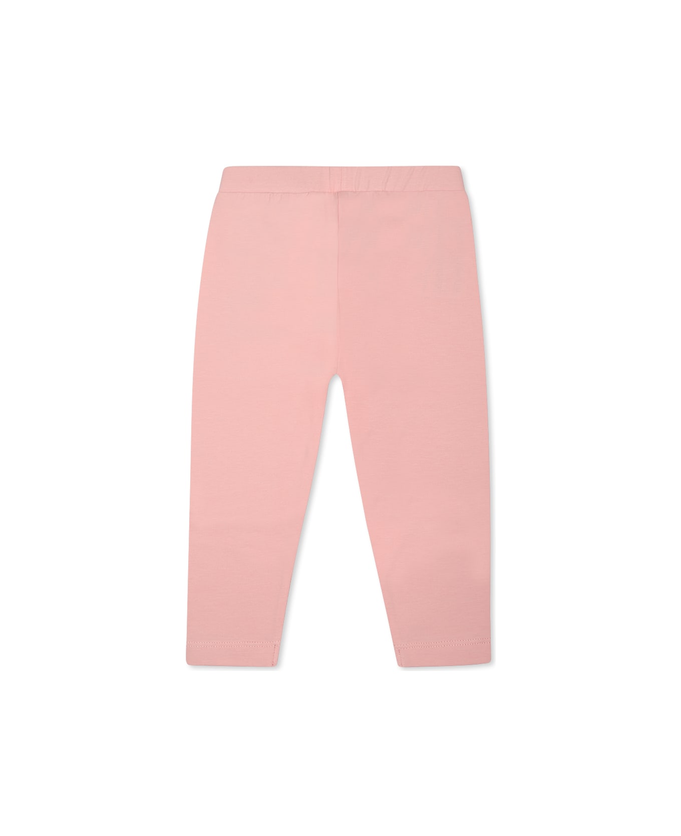 Moschino Pink Legging For Baby Girl With Teddy Bear - Pink