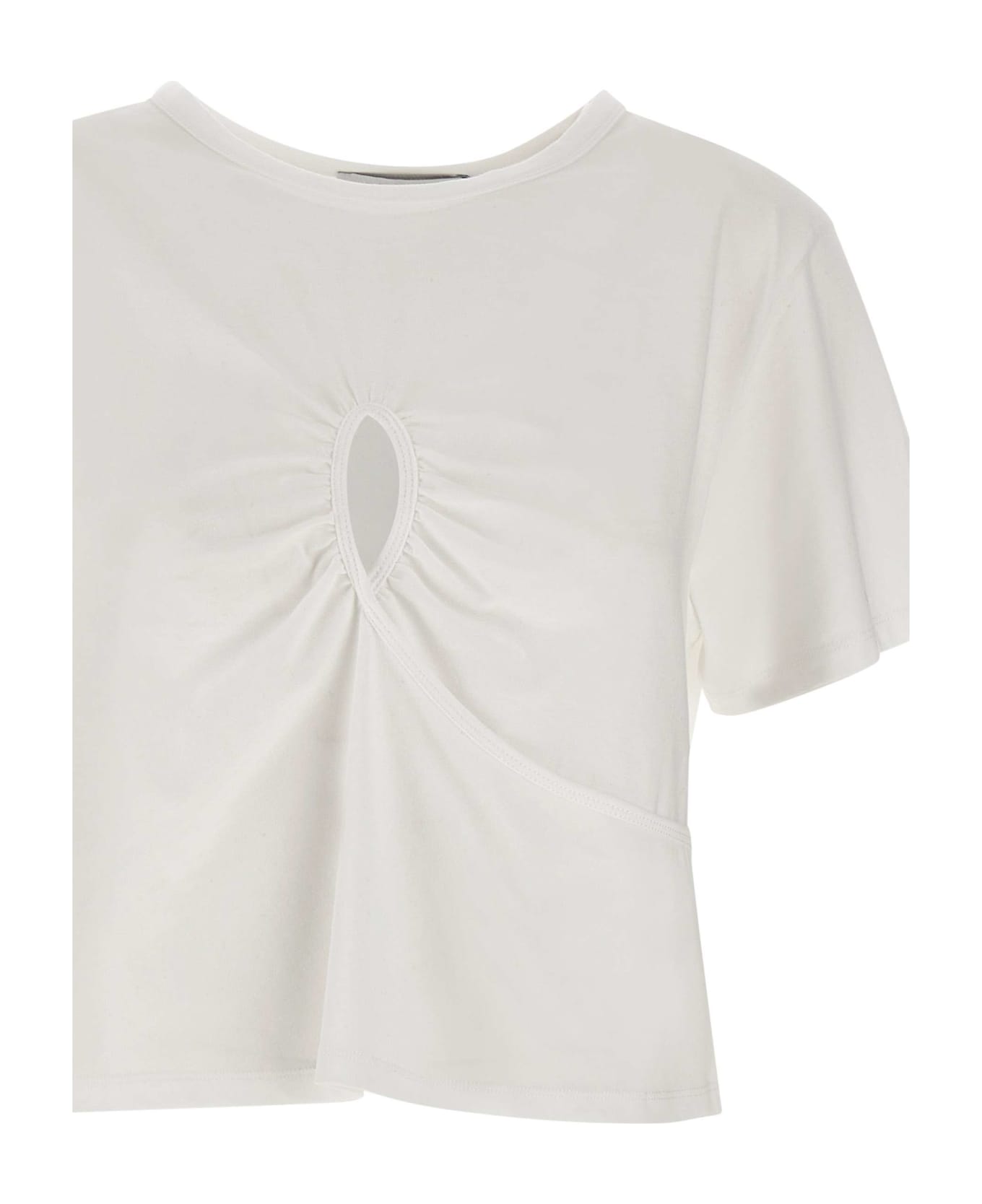 IRO "teji"cotton Sweater - WHITE Tシャツ