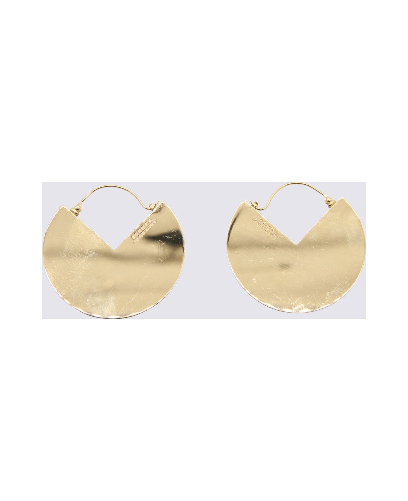 Isabel Marant Black And Gold Brass '90 Earrings - Black