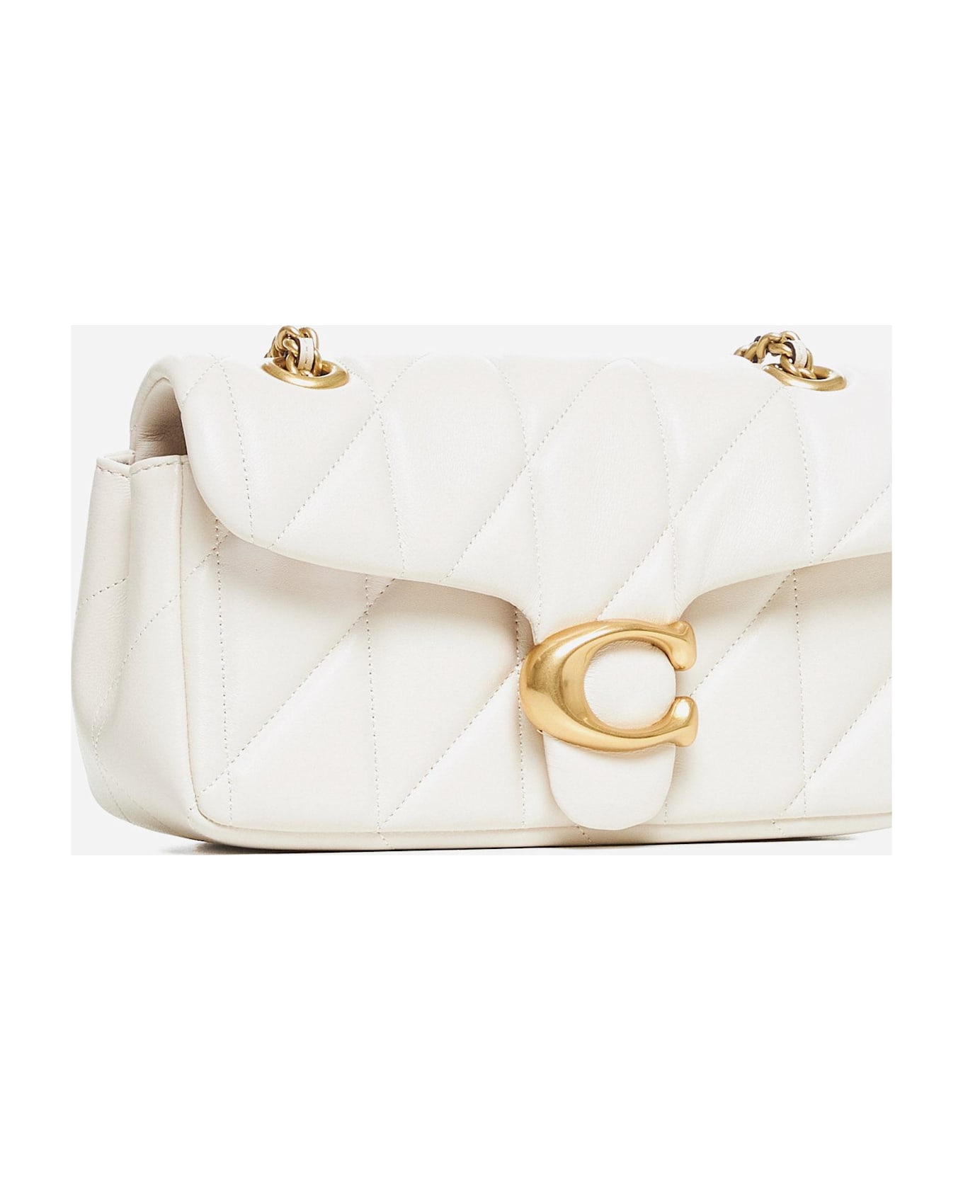 Coach Tabby 20 Nappa Leather Shoulder Bag - White