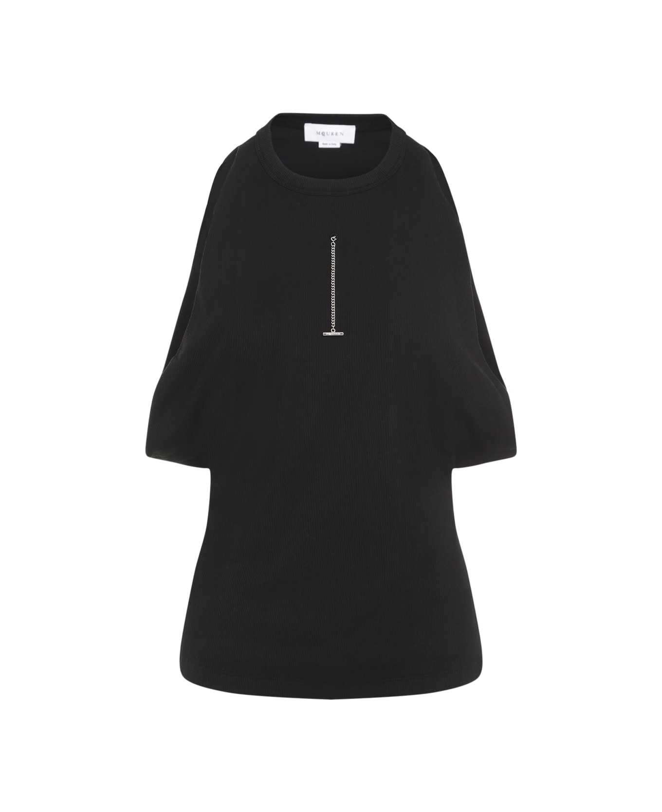 Alexander McQueen Ribbed Tank Top - Black