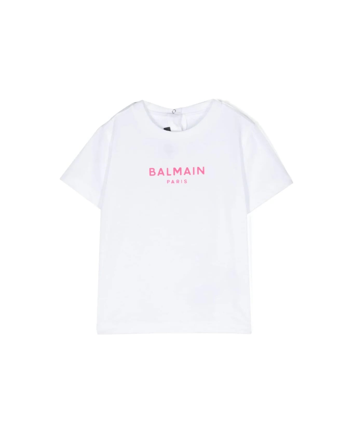 Balmain T-shirt Neonato - White