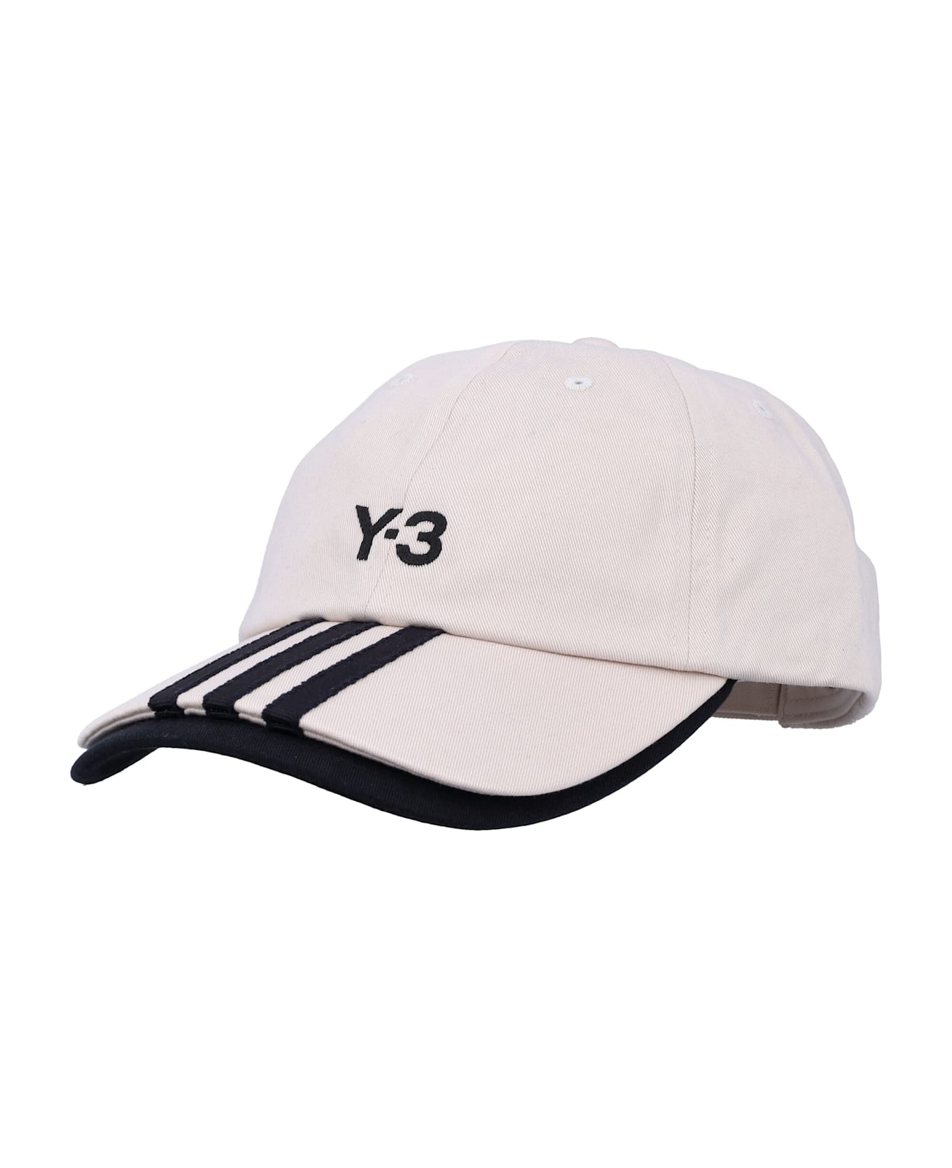 Y-3 3-stripes Cap - WHITE/BLACK