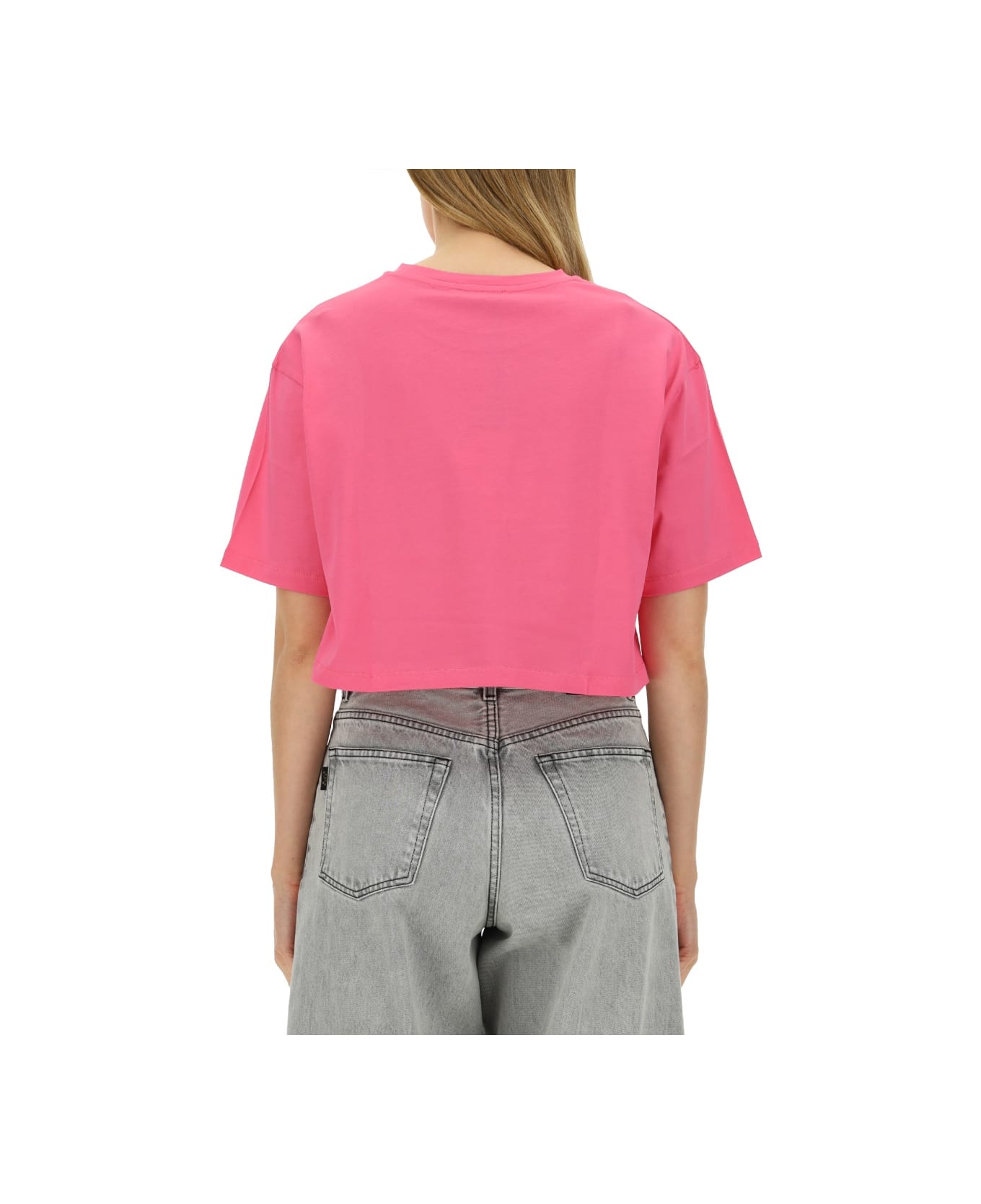 Balmain T-shirt With Logo - FUCHSIA