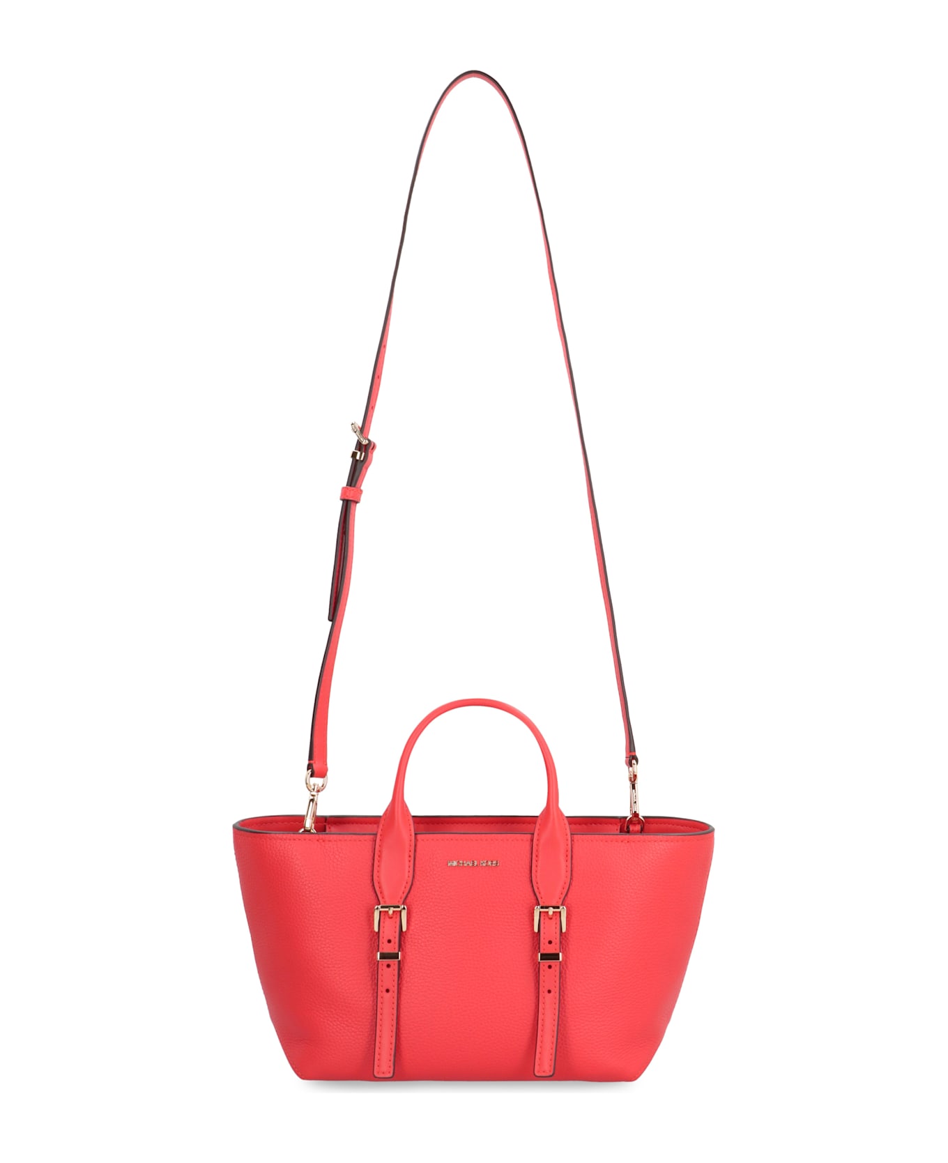 MICHAEL Michael Kors Moore Pebbled Leather Handbag - red