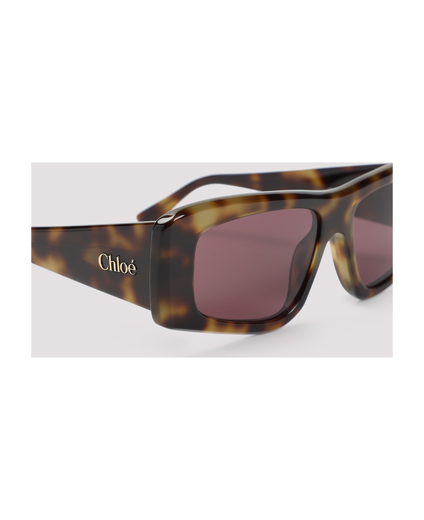 Chloé Eyewear Acetate Sunglasses - Havana Havana Violet