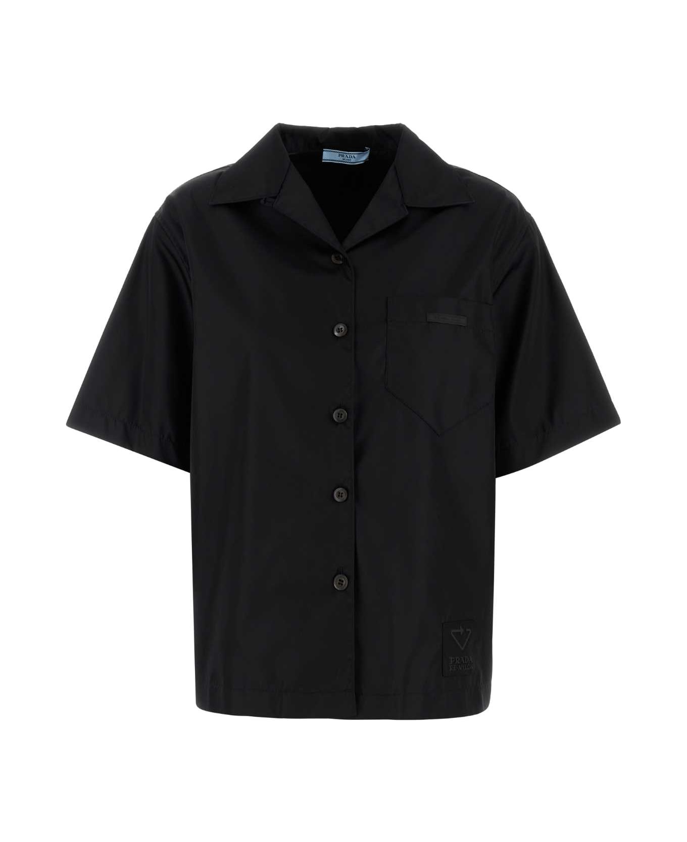 Prada Black Gabardine Shirt - NERO
