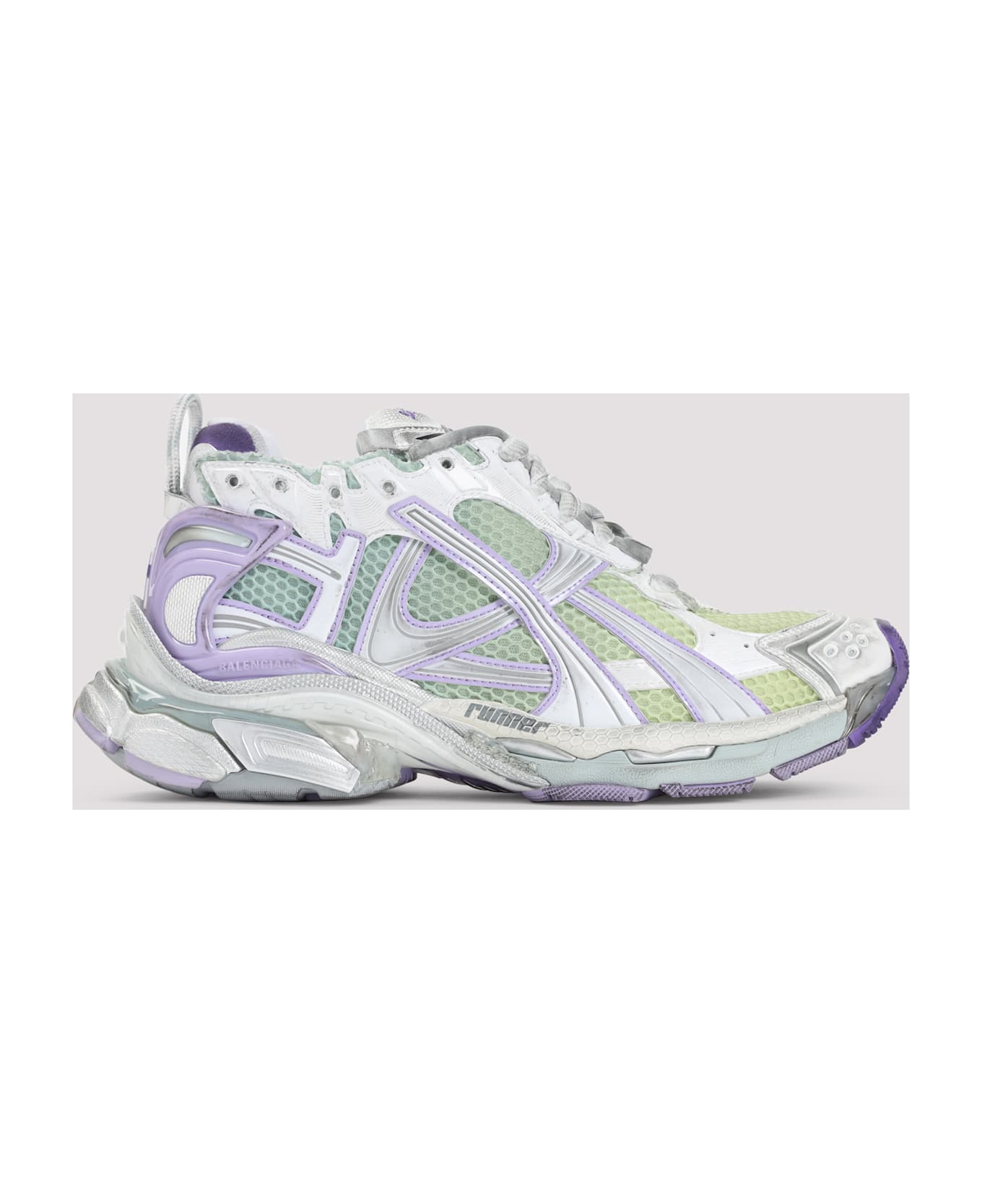 Balenciaga Runner Sneakers - White Gry Purple