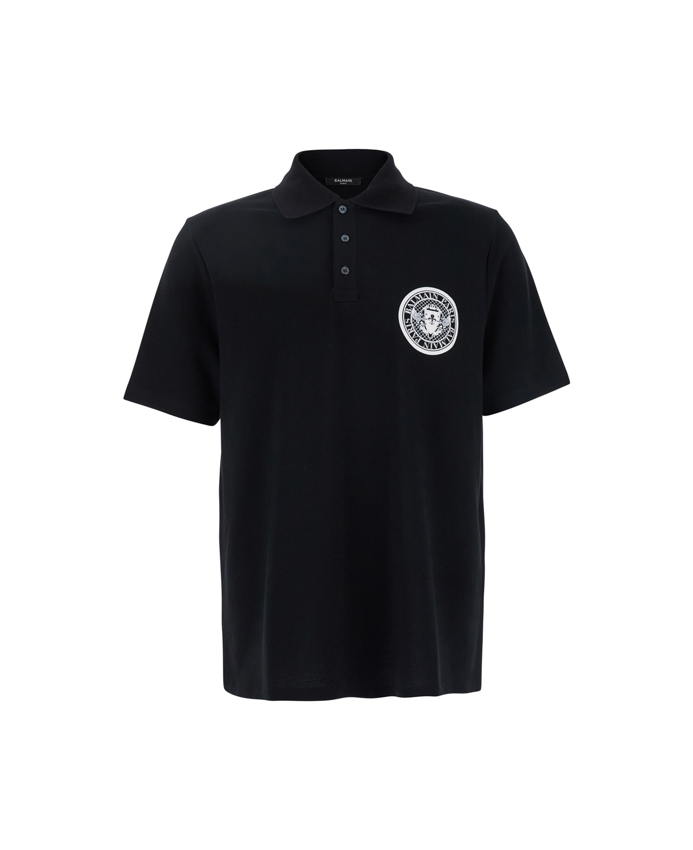 Balmain 
coin
 Polo Shirt - Black
