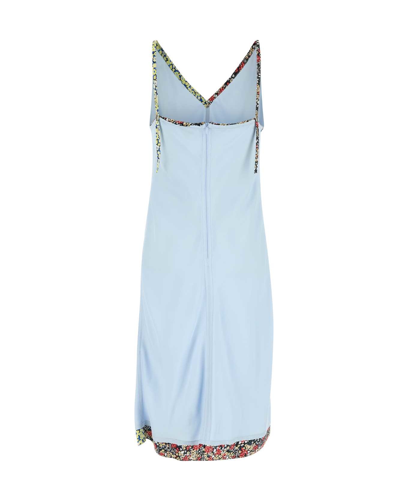 Bottega Veneta Light Blue Viscose Blend Dress - SKYBLUE