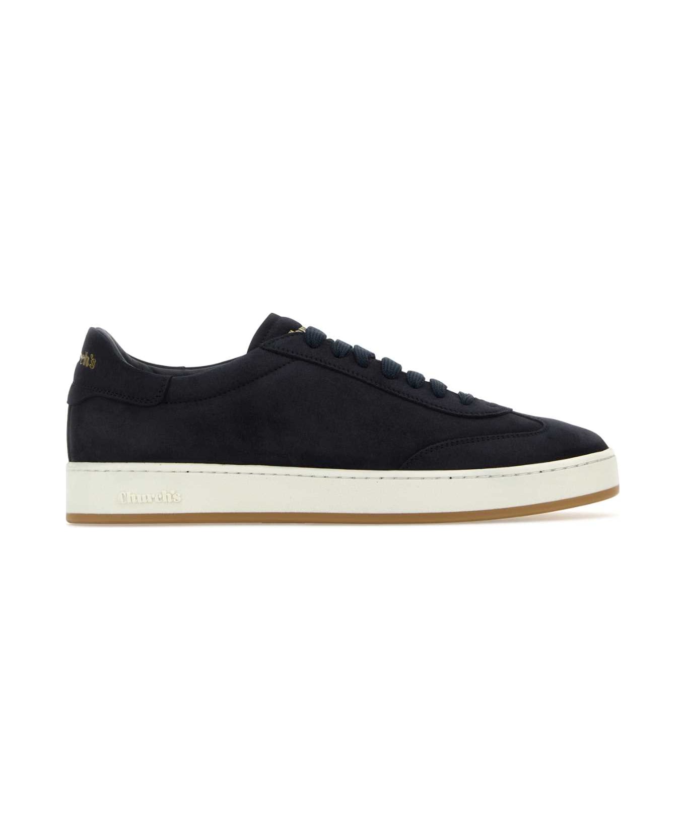 Church's Midnight Blue Suede Sneakers - NAVY