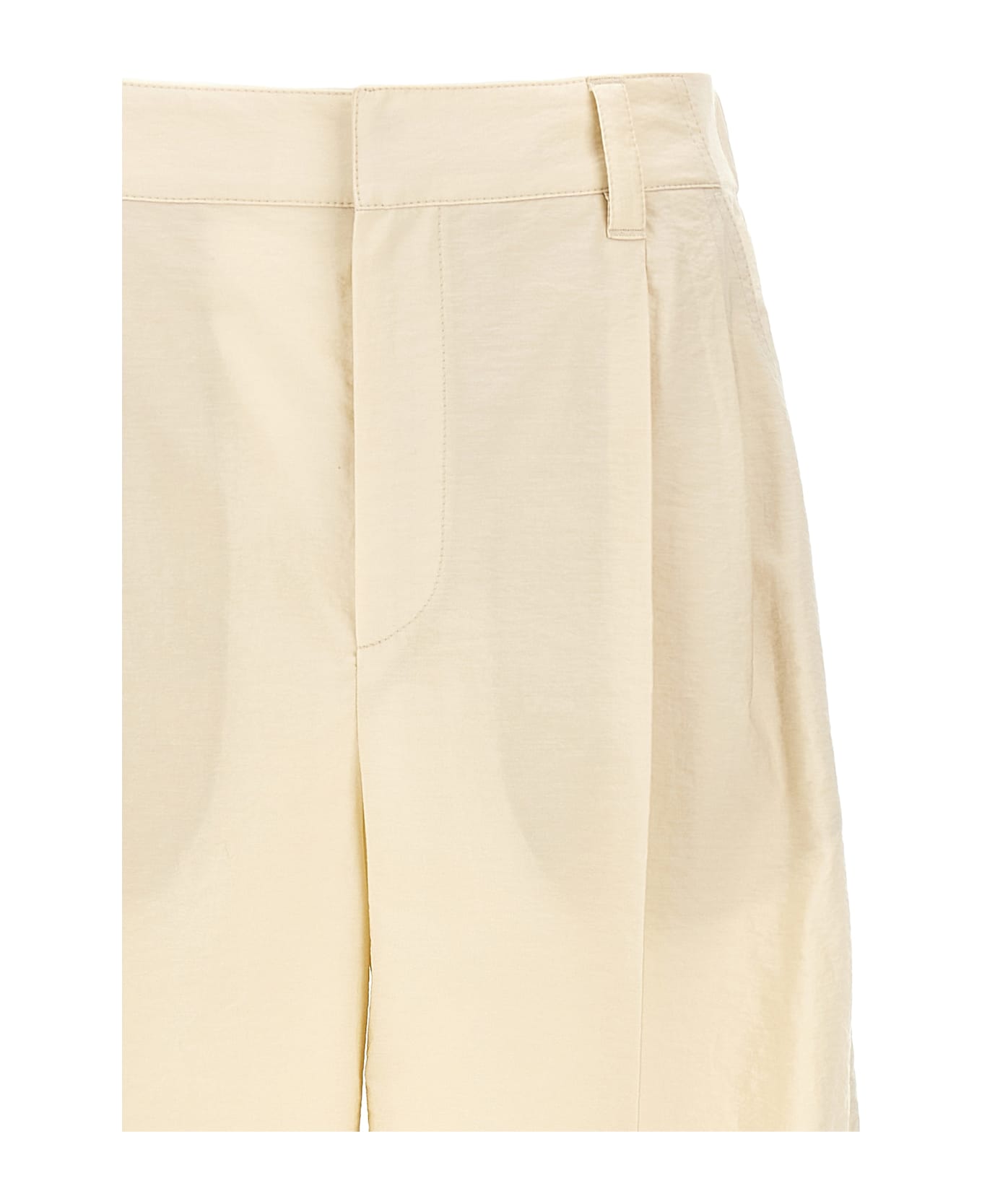 Brunello Cucinelli Cotton Trousers - Beige