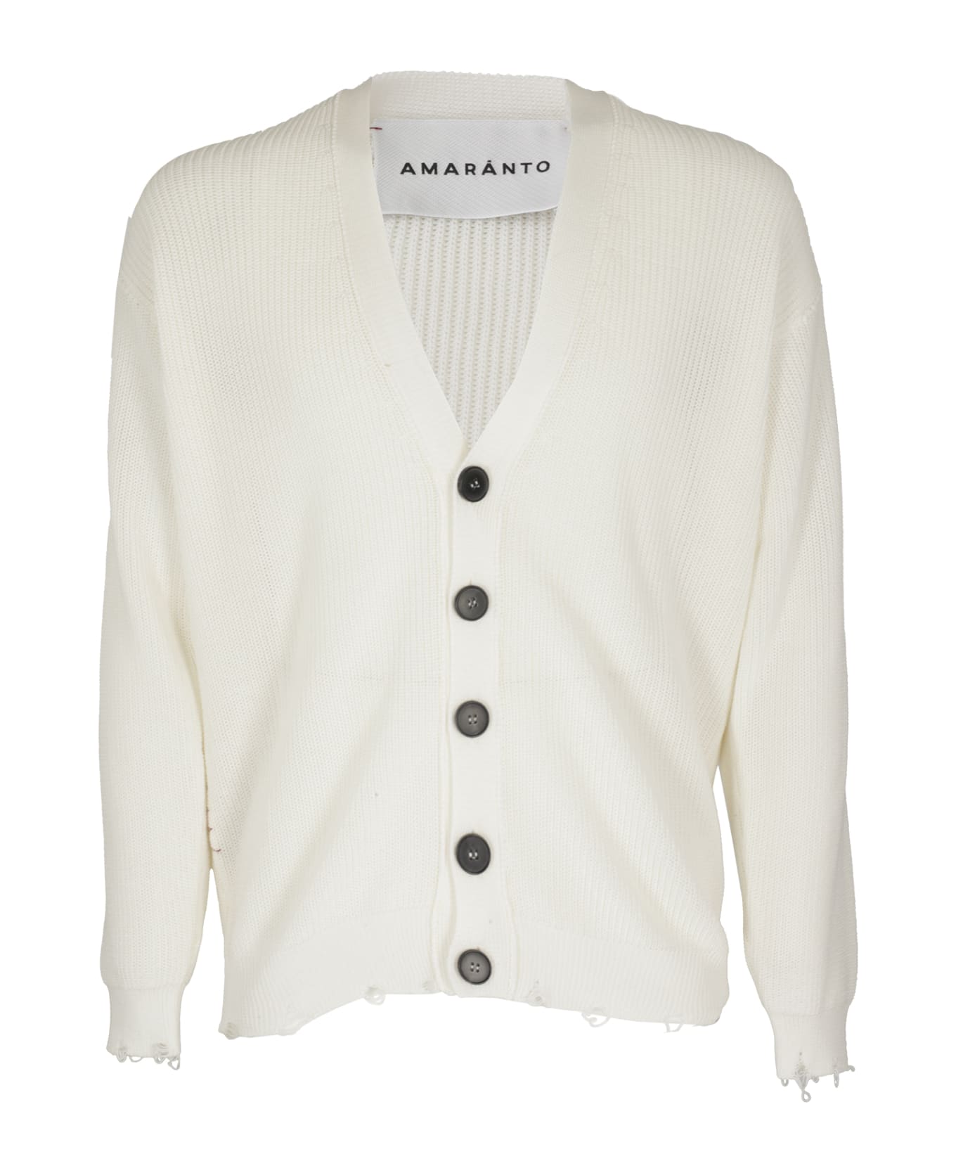 Amaranto Knitwear Cardigan - M Bianco