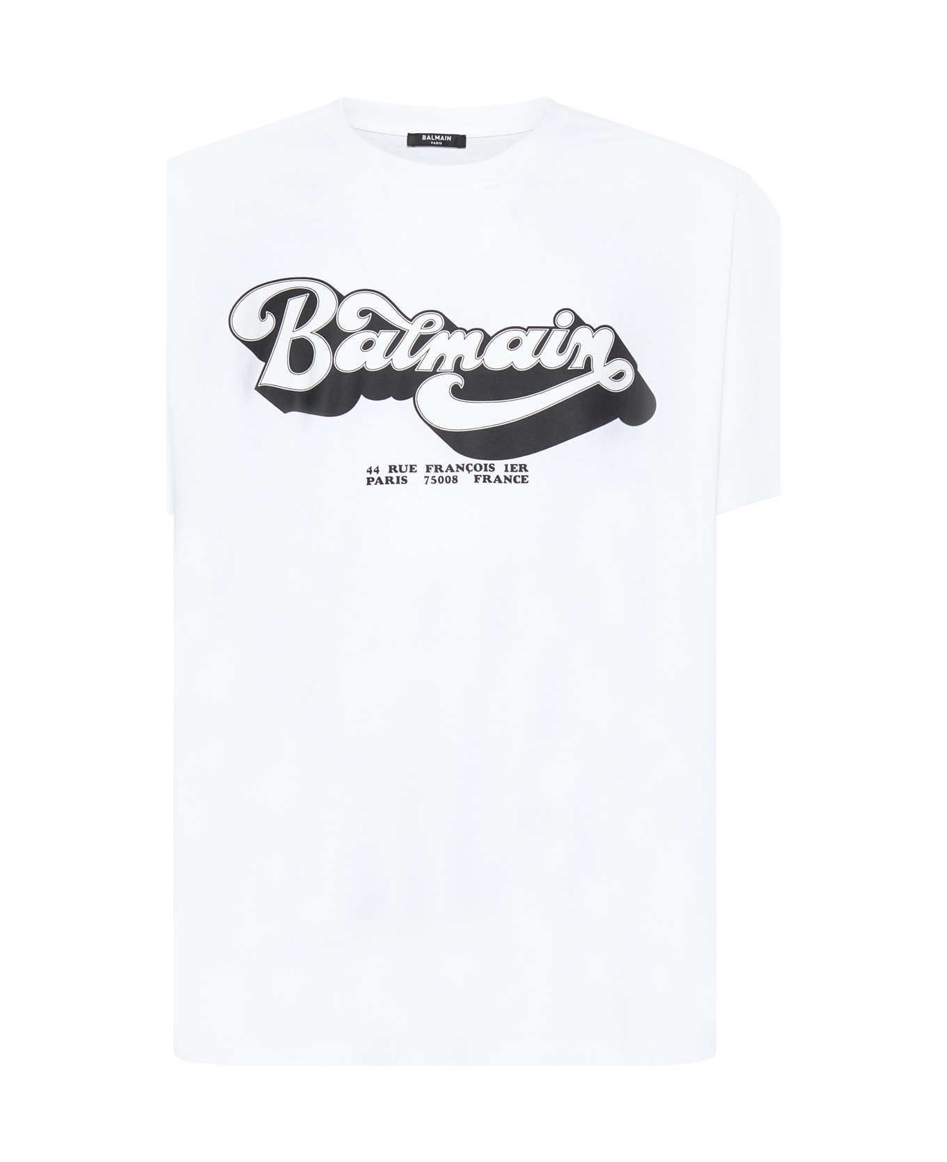 Balmain White '70's' T-shirt - Bianco