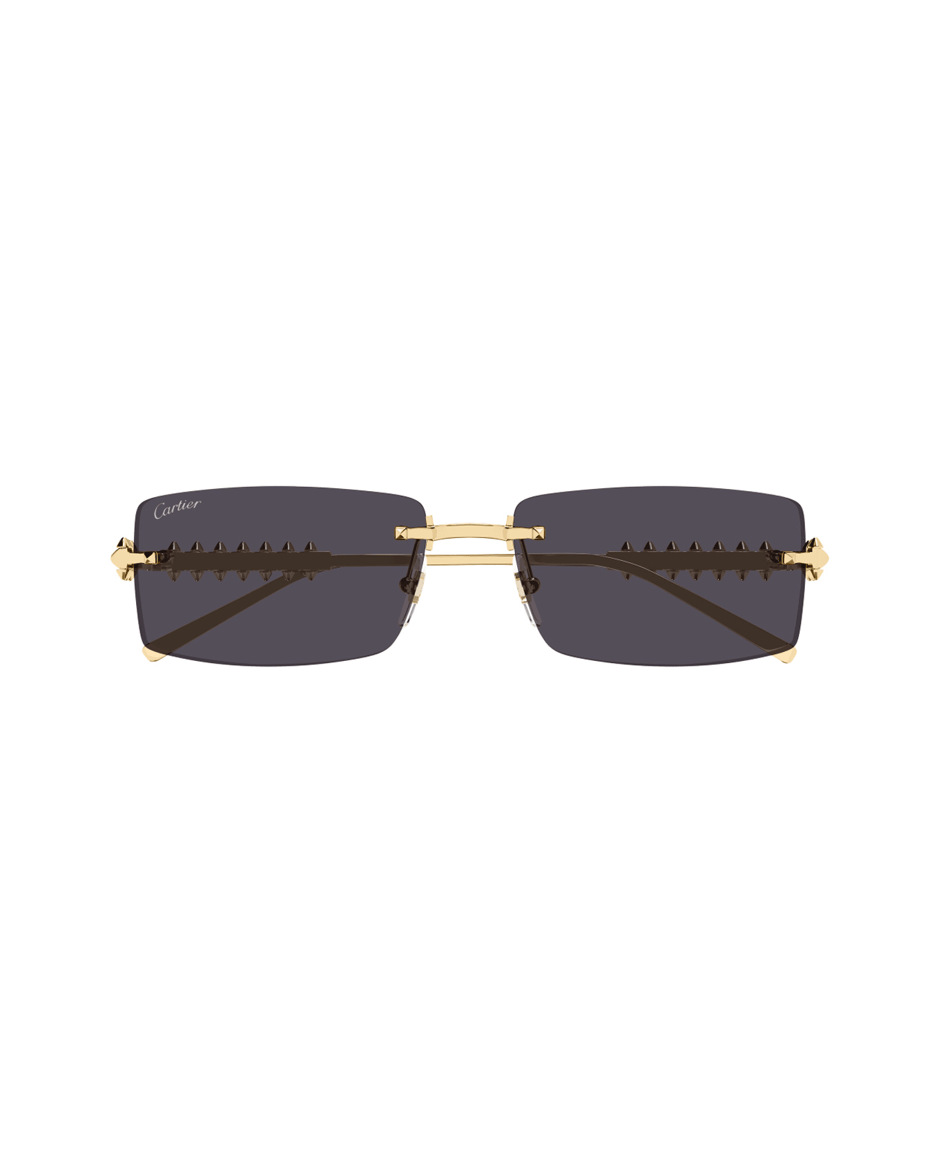 Cartier Eyewear Cartier Ct0604s Clash De Cartier 002 Gold Smoke Sunglasses - Oro
