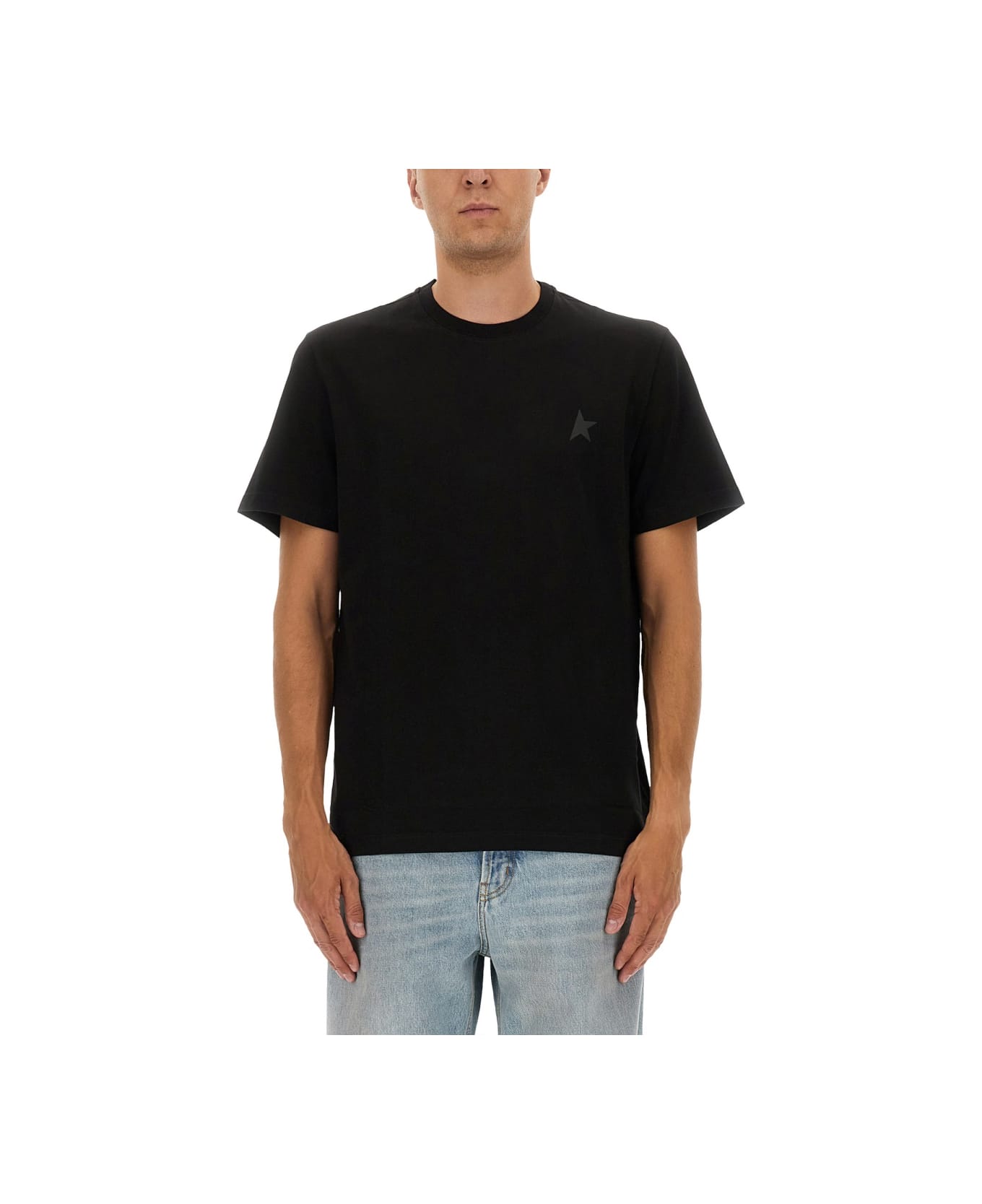 Golden Goose Cotton T-shirt - BLACK