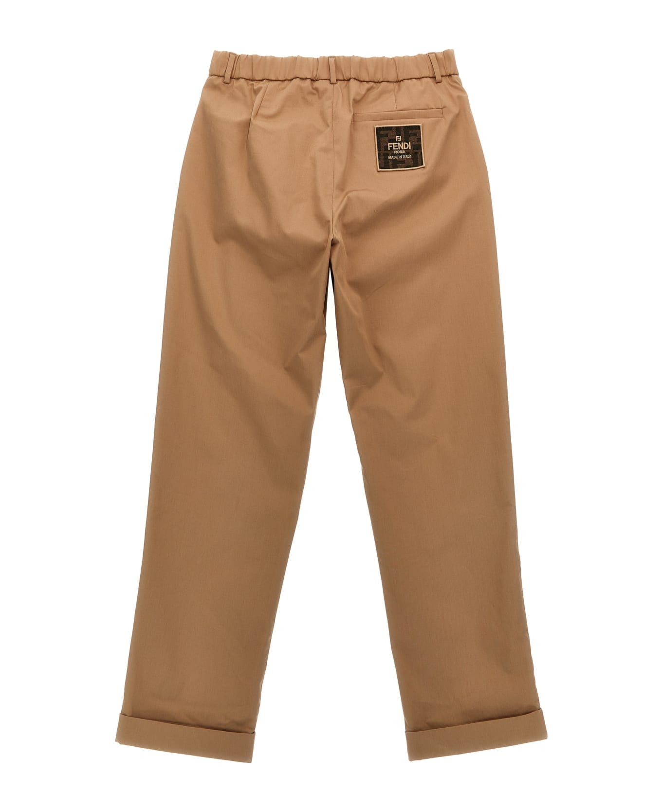Fendi Pants With Front Pleats - Brown