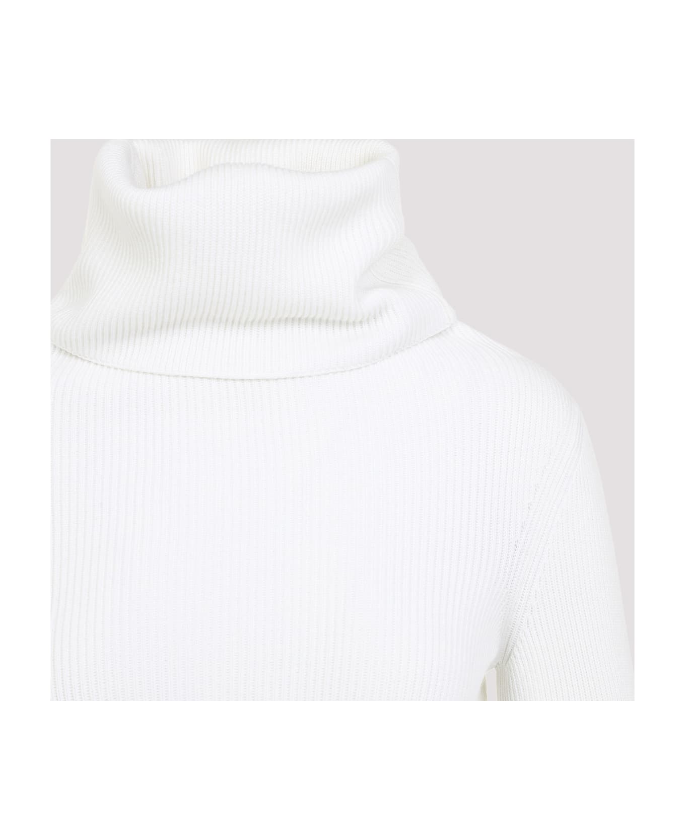 Alaia Alaïa Hooded Long Sleeves Top - Blanc Naturel